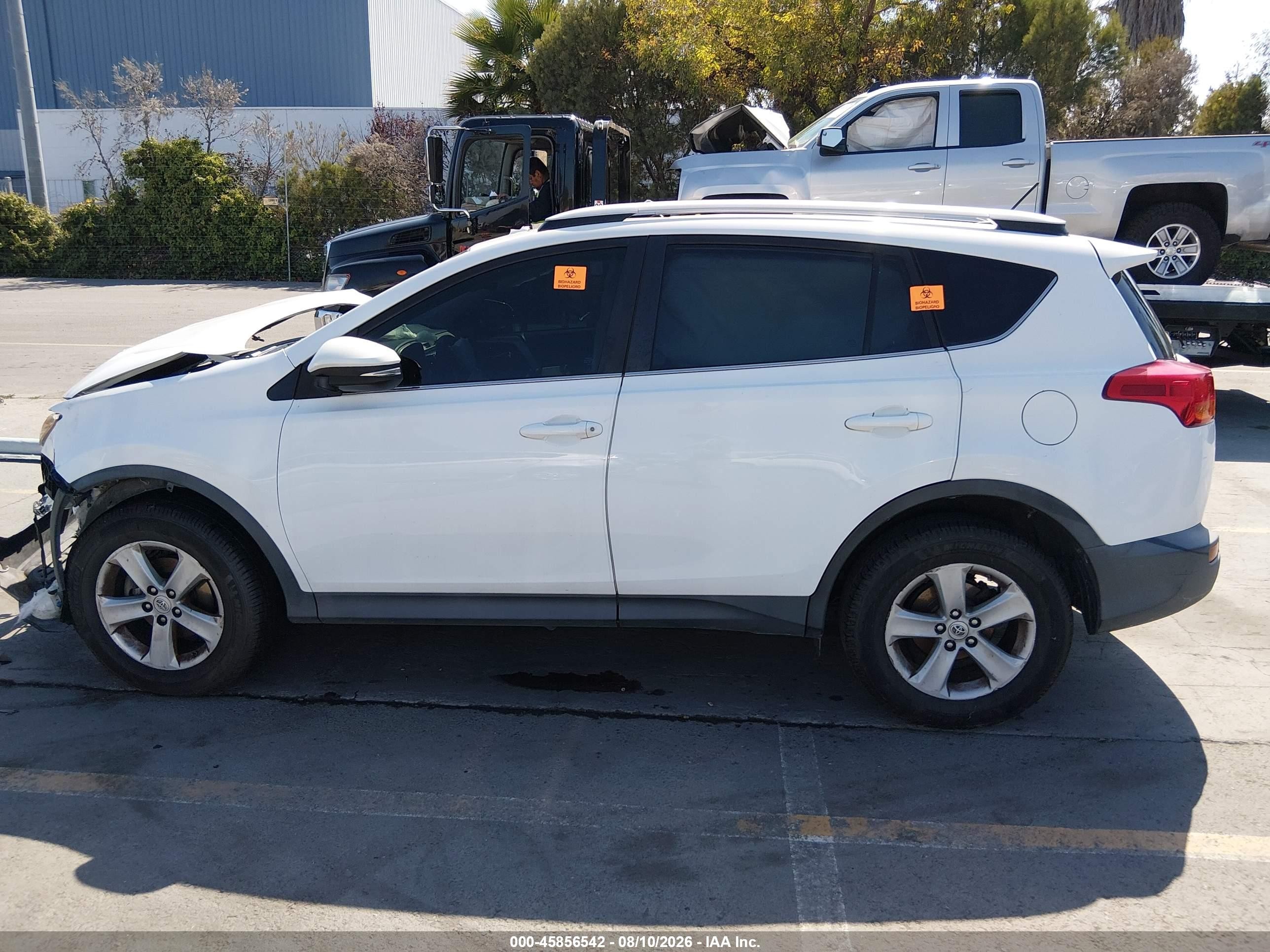 2014 Toyota Rav4 Xle White vin: 2T3RFREV2EW204994