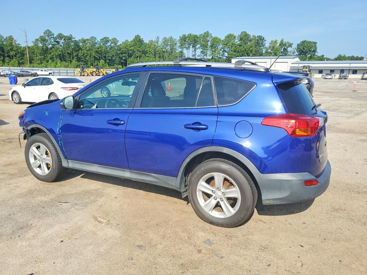 2014 Toyota Rav4 Xle Blue vin: 2T3RFREV2EW220130