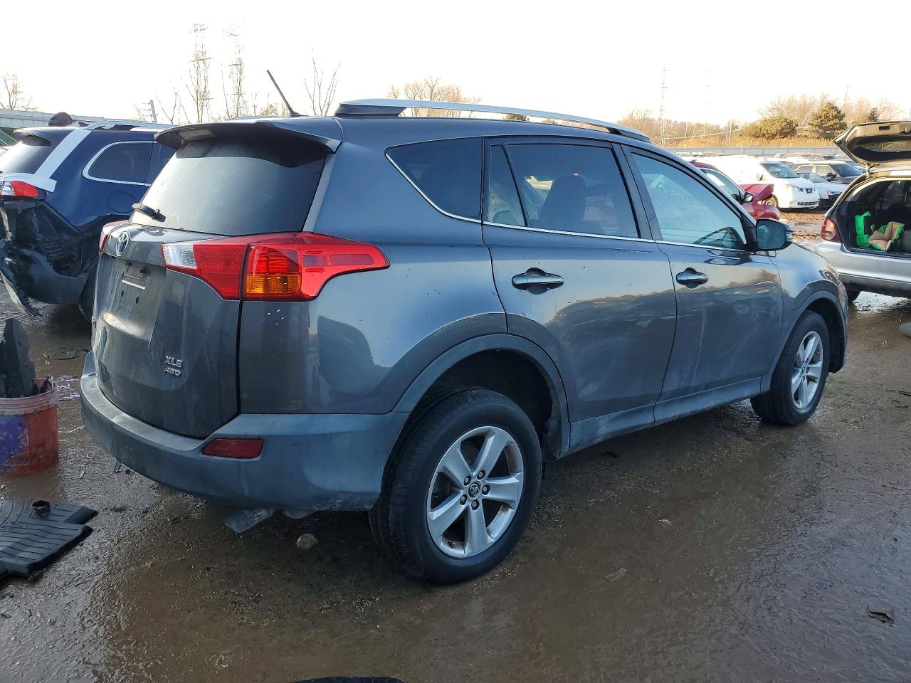 2015 Toyota Rav4 Xle Gray vin: 2T3RFREV2FW307950
