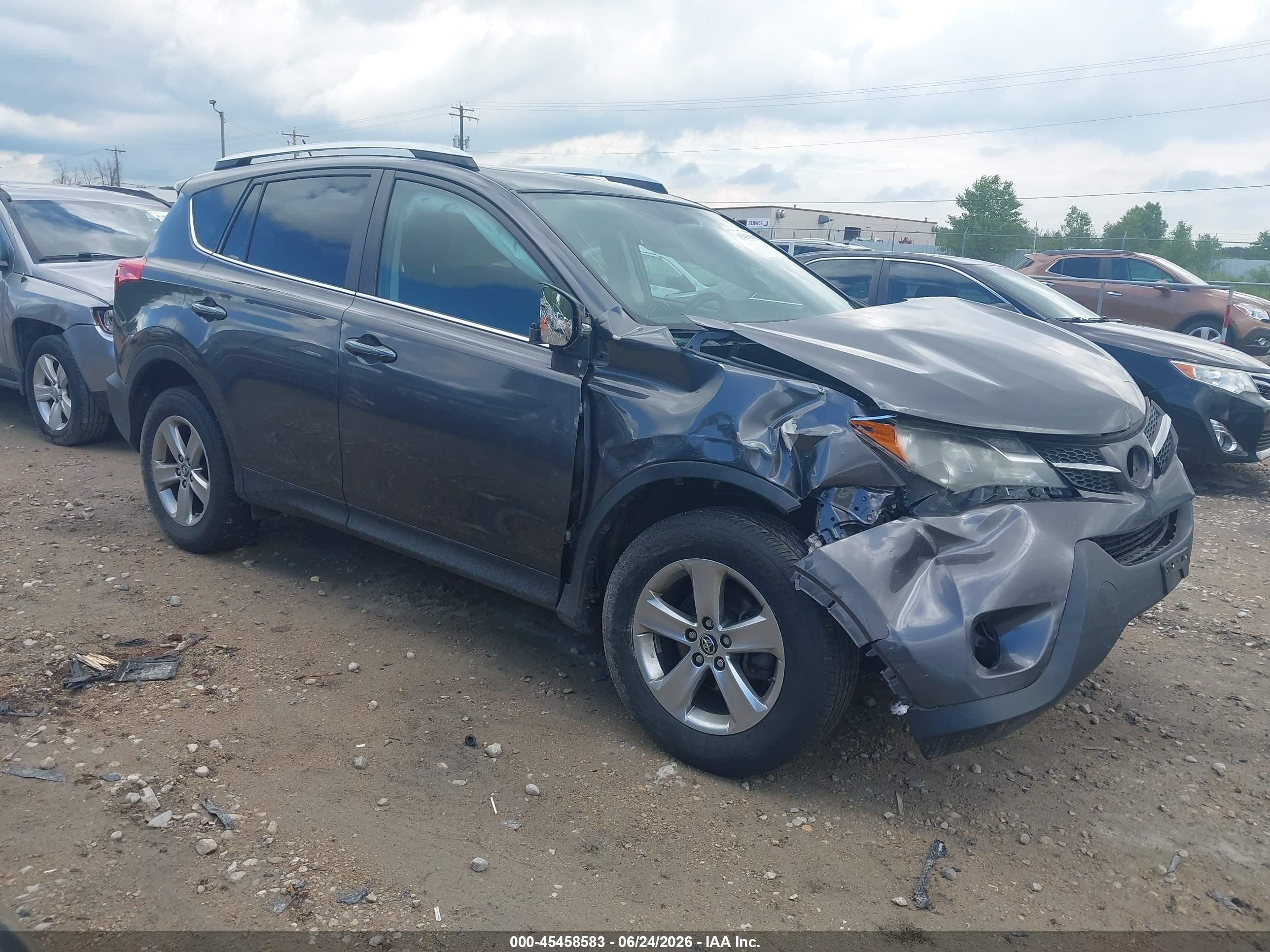 2015 Toyota Rav4 Xle Gray vin: 2T3RFREV2FW311769