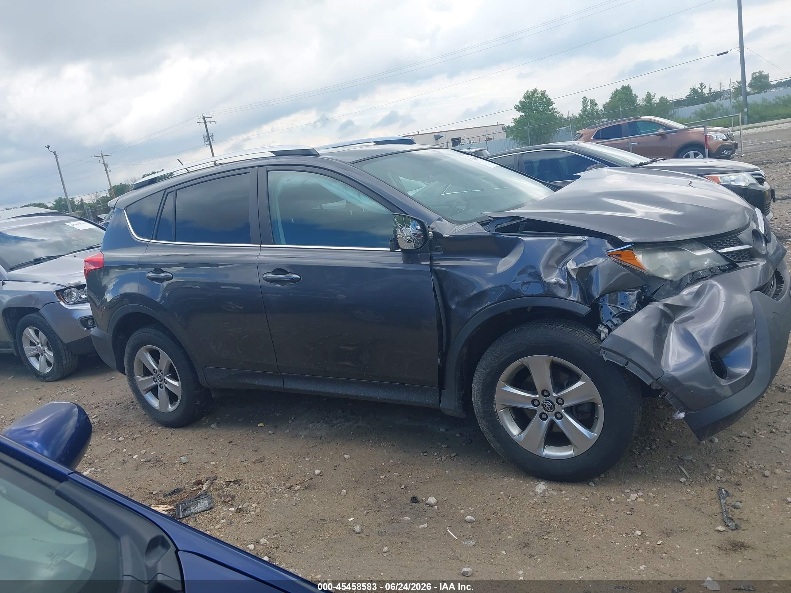2015 Toyota Rav4 Xle Gray vin: 2T3RFREV2FW311769