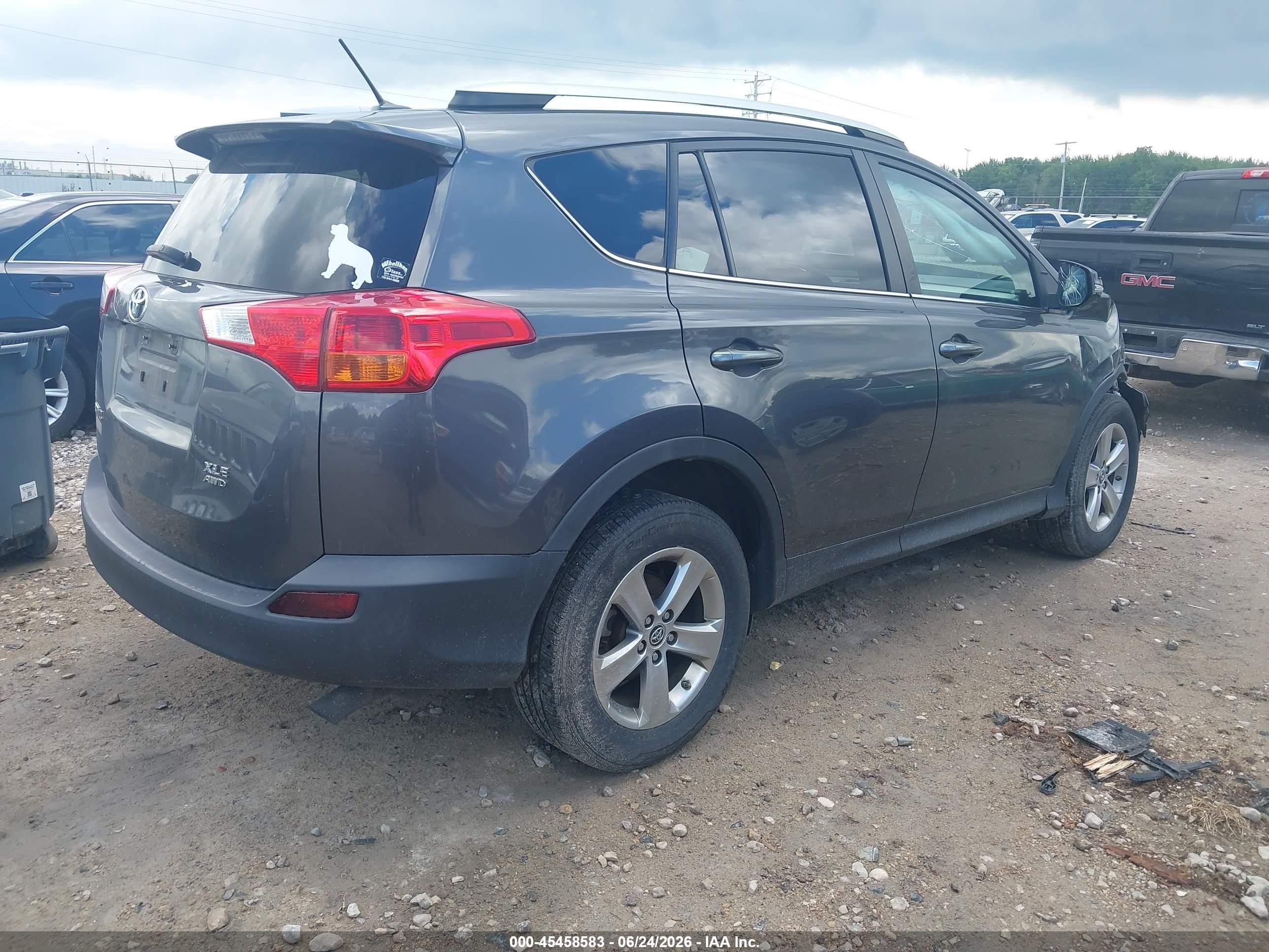 2015 Toyota Rav4 Xle Gray vin: 2T3RFREV2FW311769