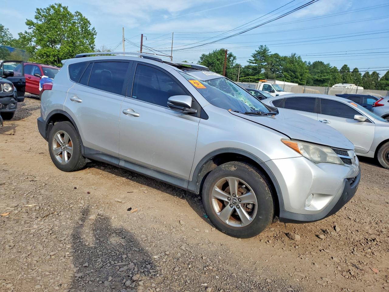 2015 Toyota Rav4 Xle Серый vin: 2T3RFREV2FW345100