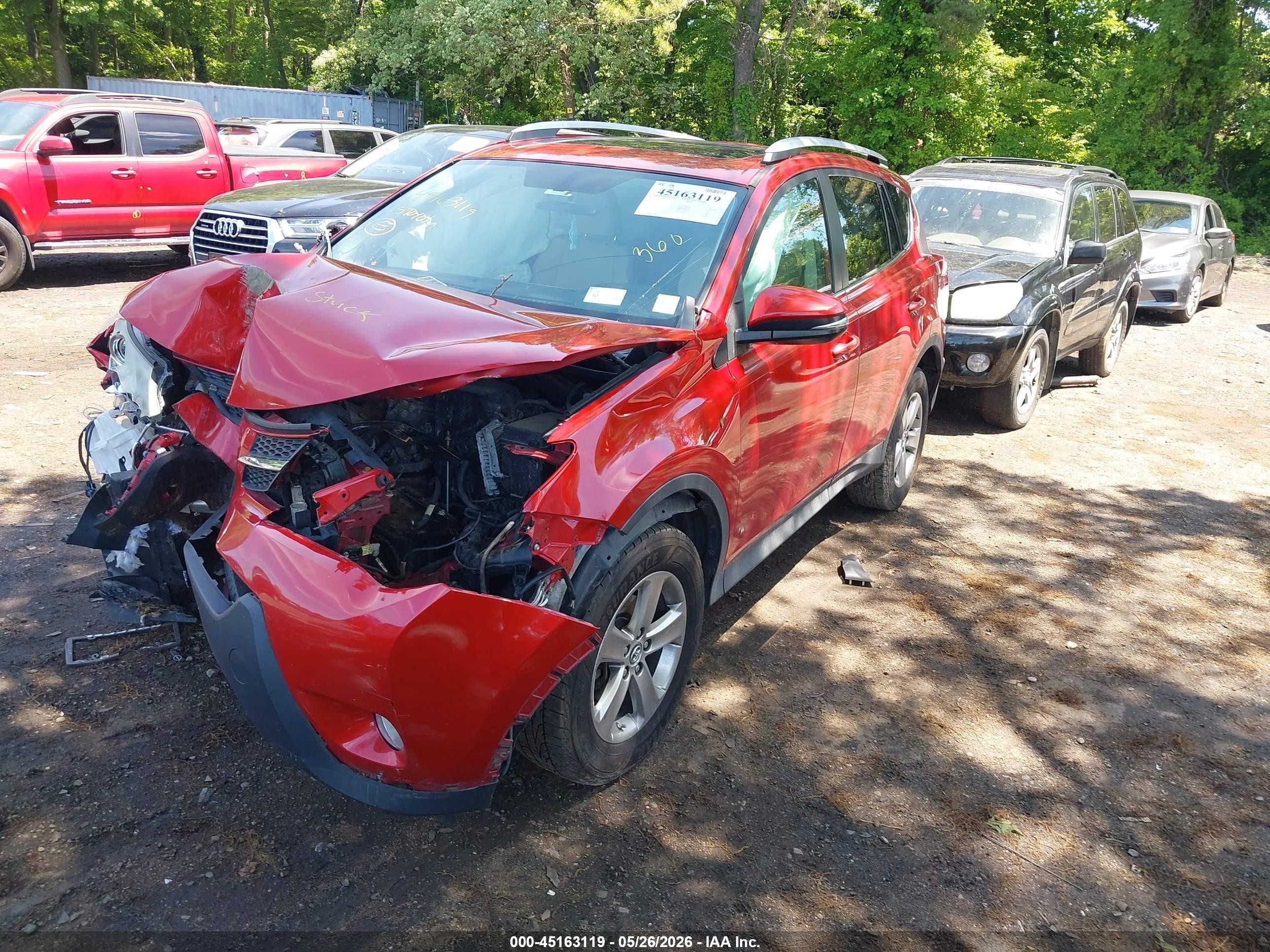 2015 Toyota Rav4 Xle Red vin: 2T3RFREV2FW394037