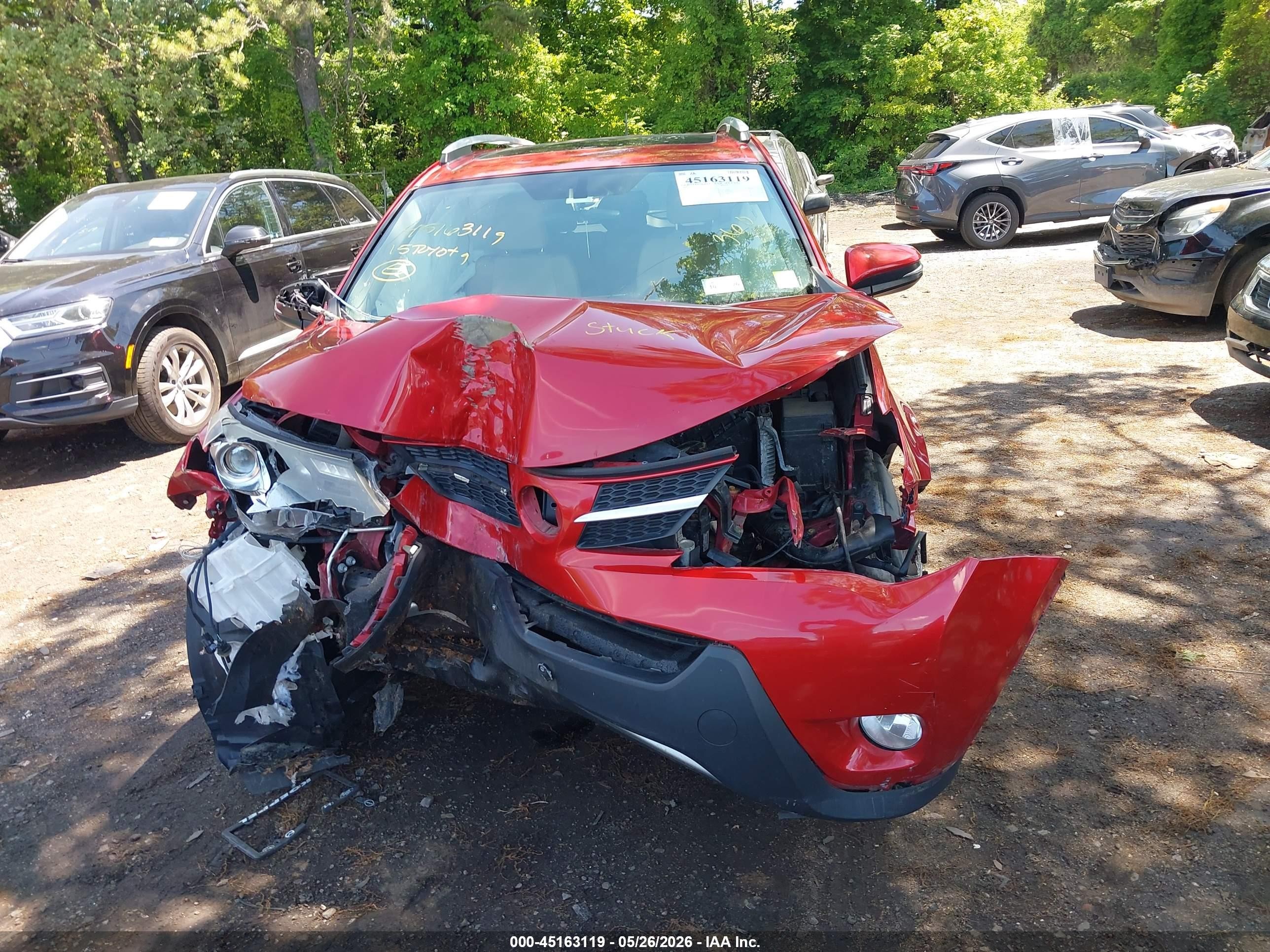 2015 Toyota Rav4 Xle Red vin: 2T3RFREV2FW394037