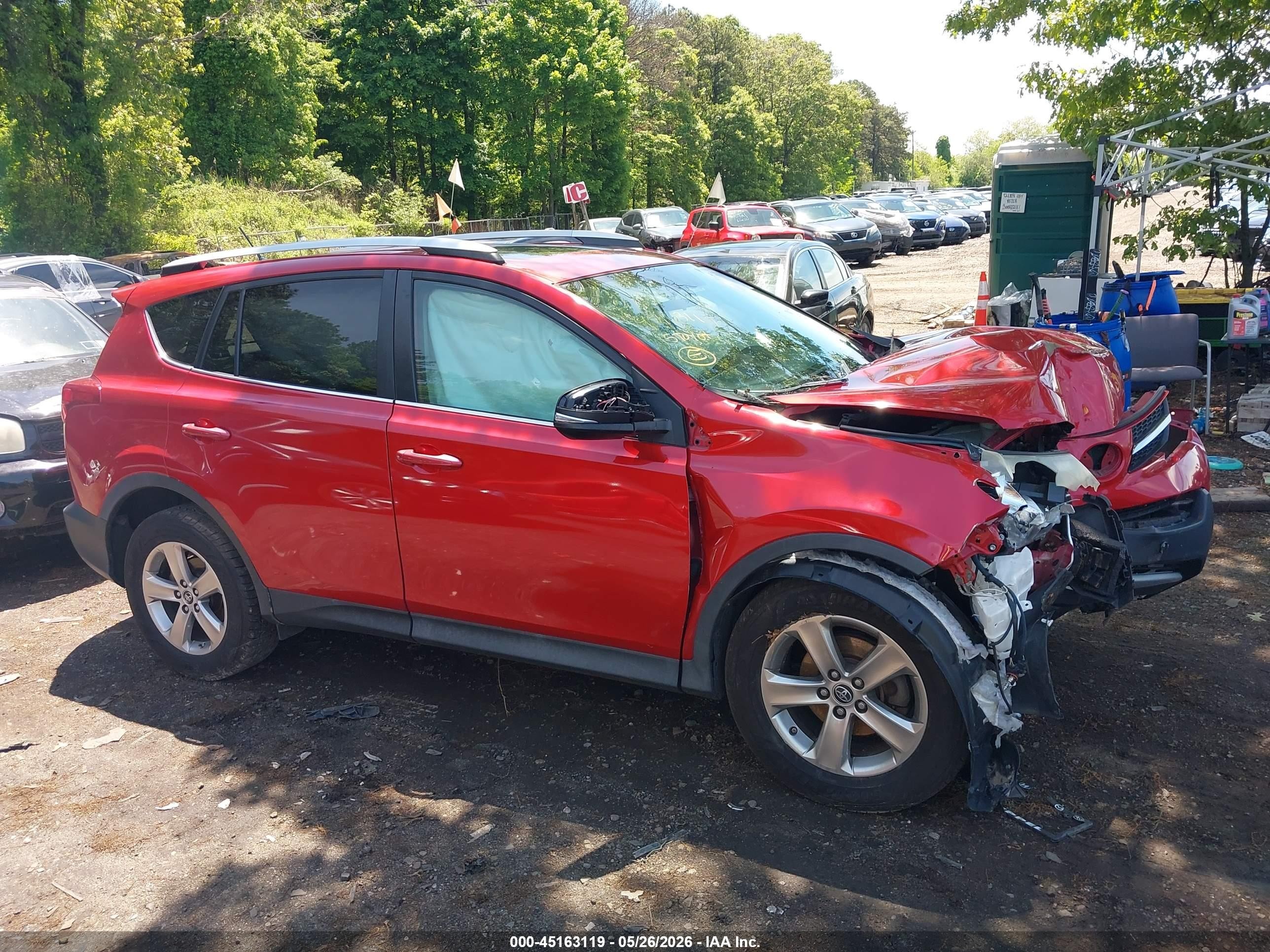 2015 Toyota Rav4 Xle Red vin: 2T3RFREV2FW394037