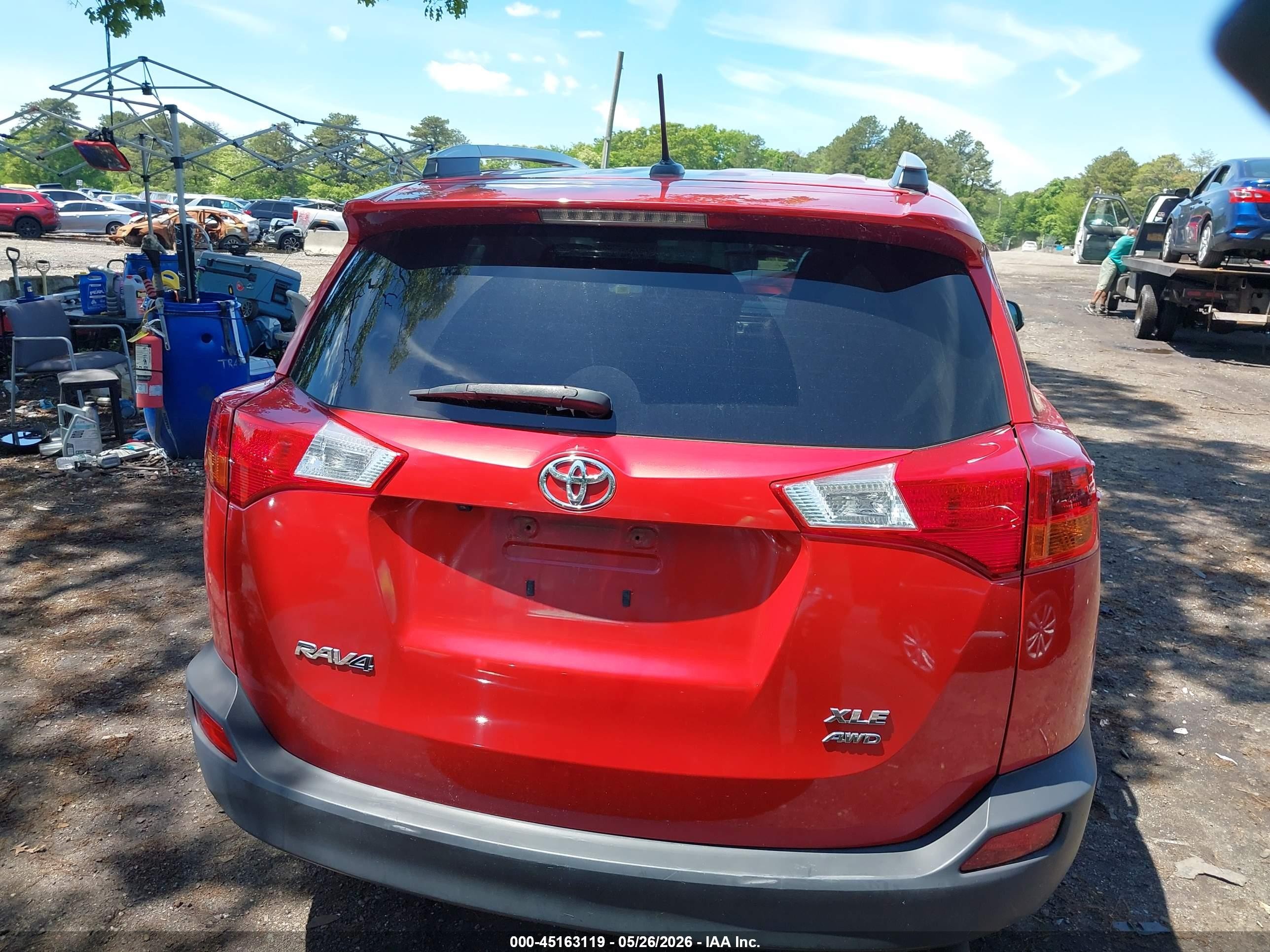 2015 Toyota Rav4 Xle Red vin: 2T3RFREV2FW394037