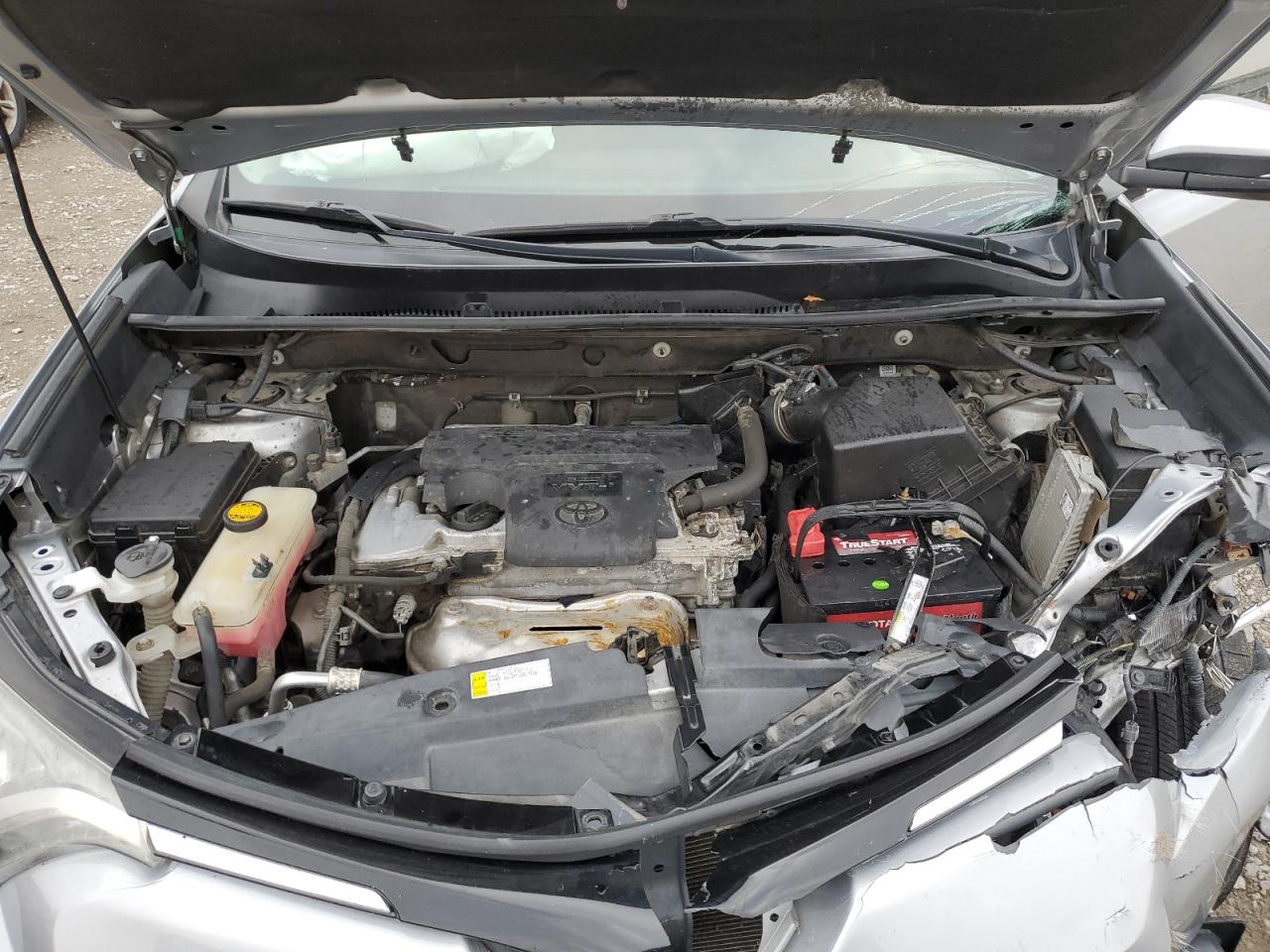 2016 Toyota Rav4 Xle Серебряный vin: 2T3RFREV2GW445814