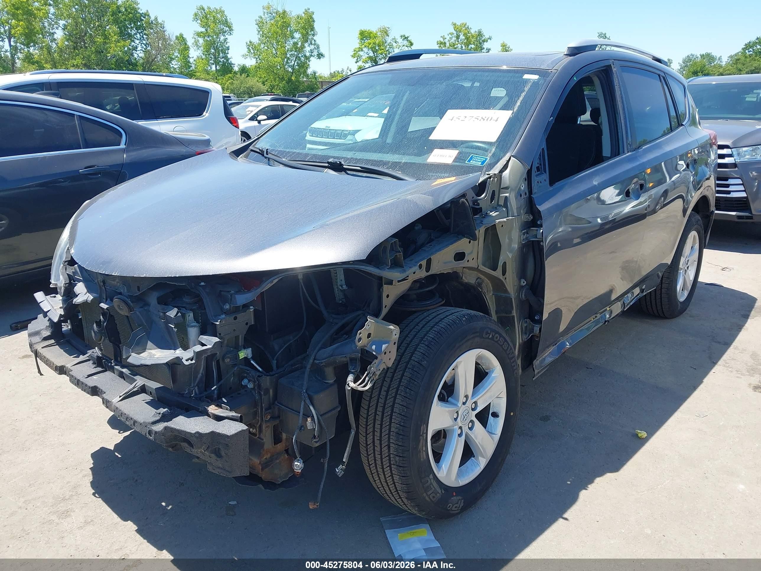 2013 Toyota Rav4 Xle Gray vin: 2T3RFREV3DW035051