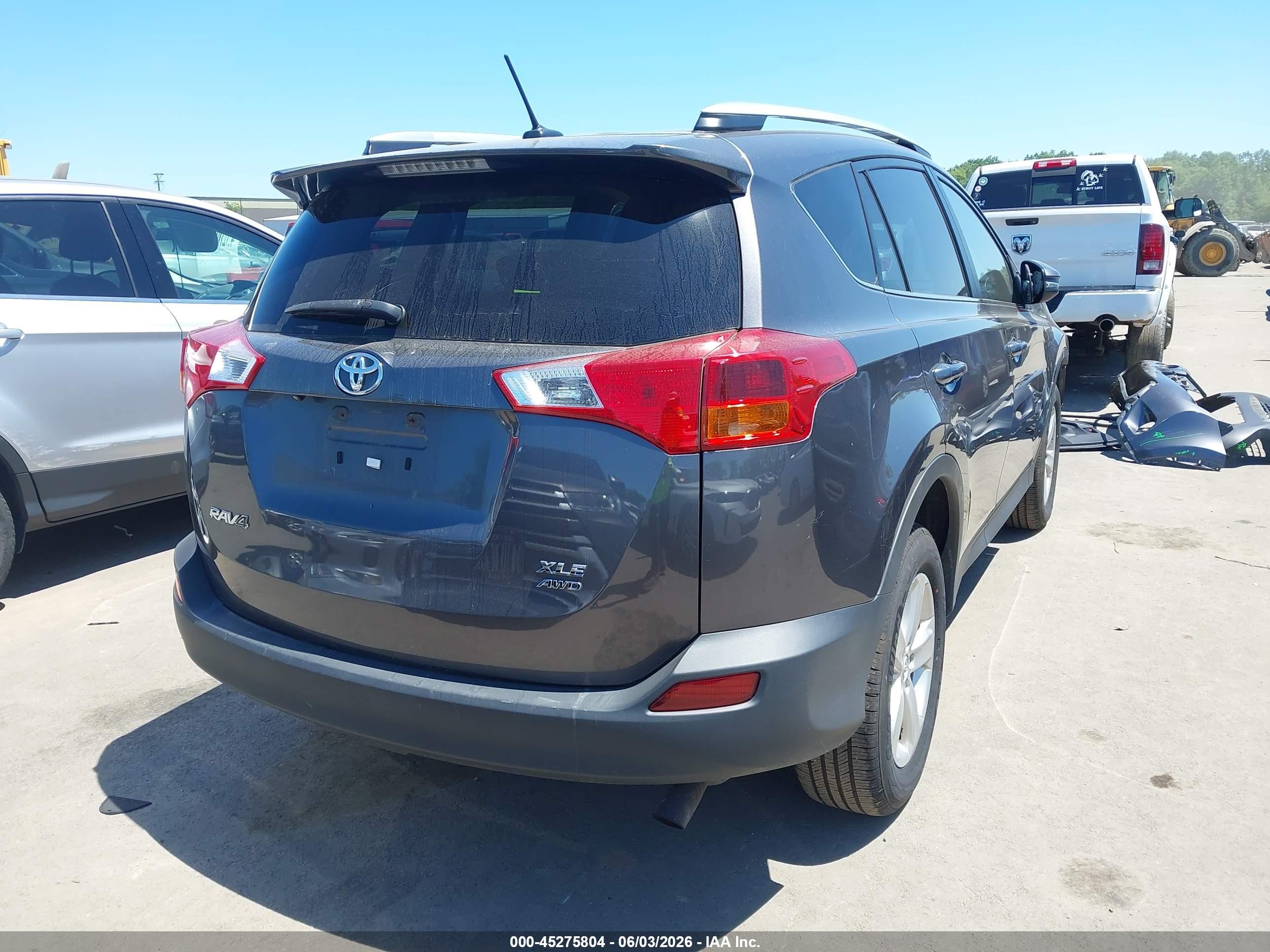 2013 Toyota Rav4 Xle Gray vin: 2T3RFREV3DW035051
