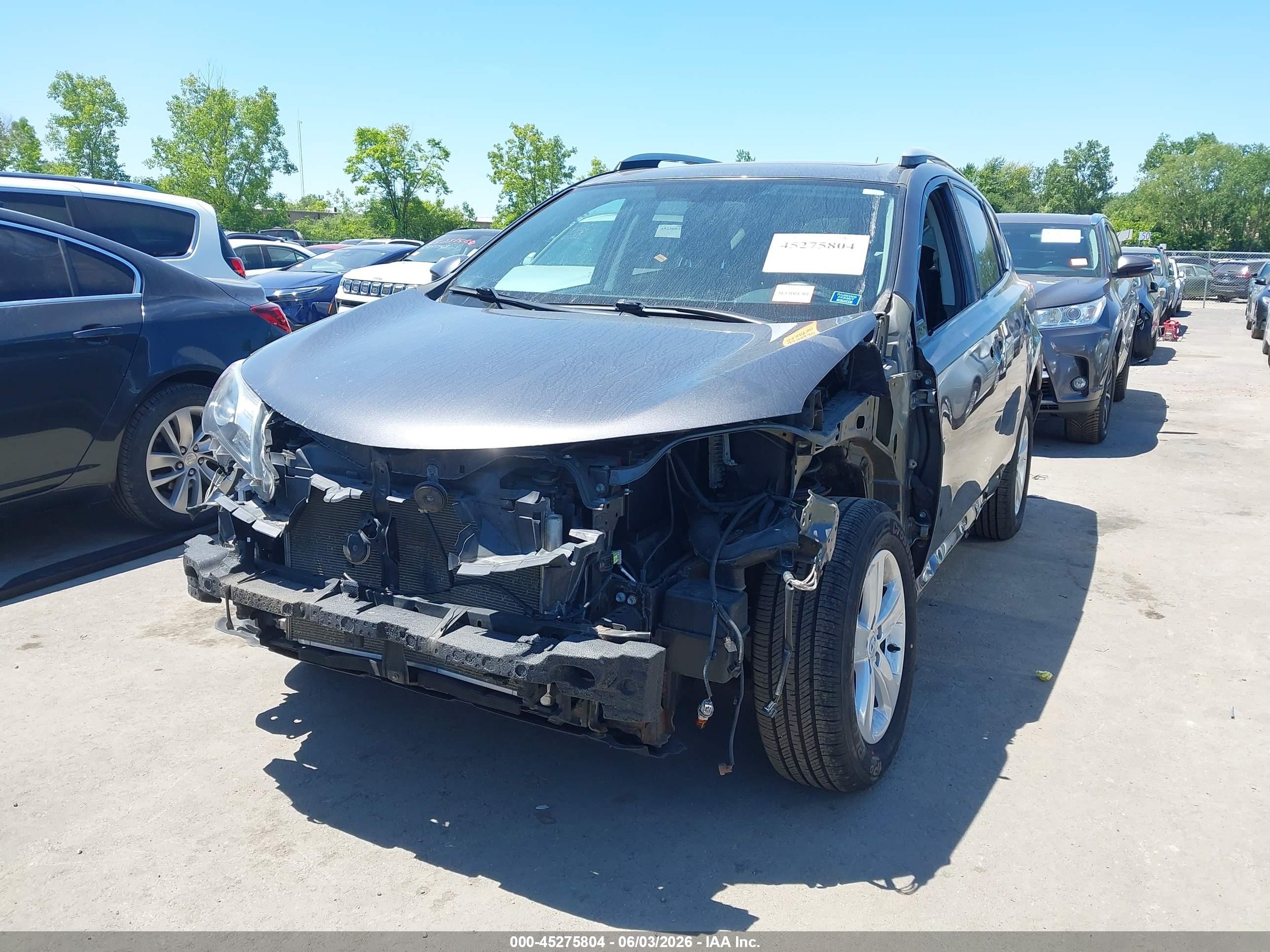 2013 Toyota Rav4 Xle Gray vin: 2T3RFREV3DW035051