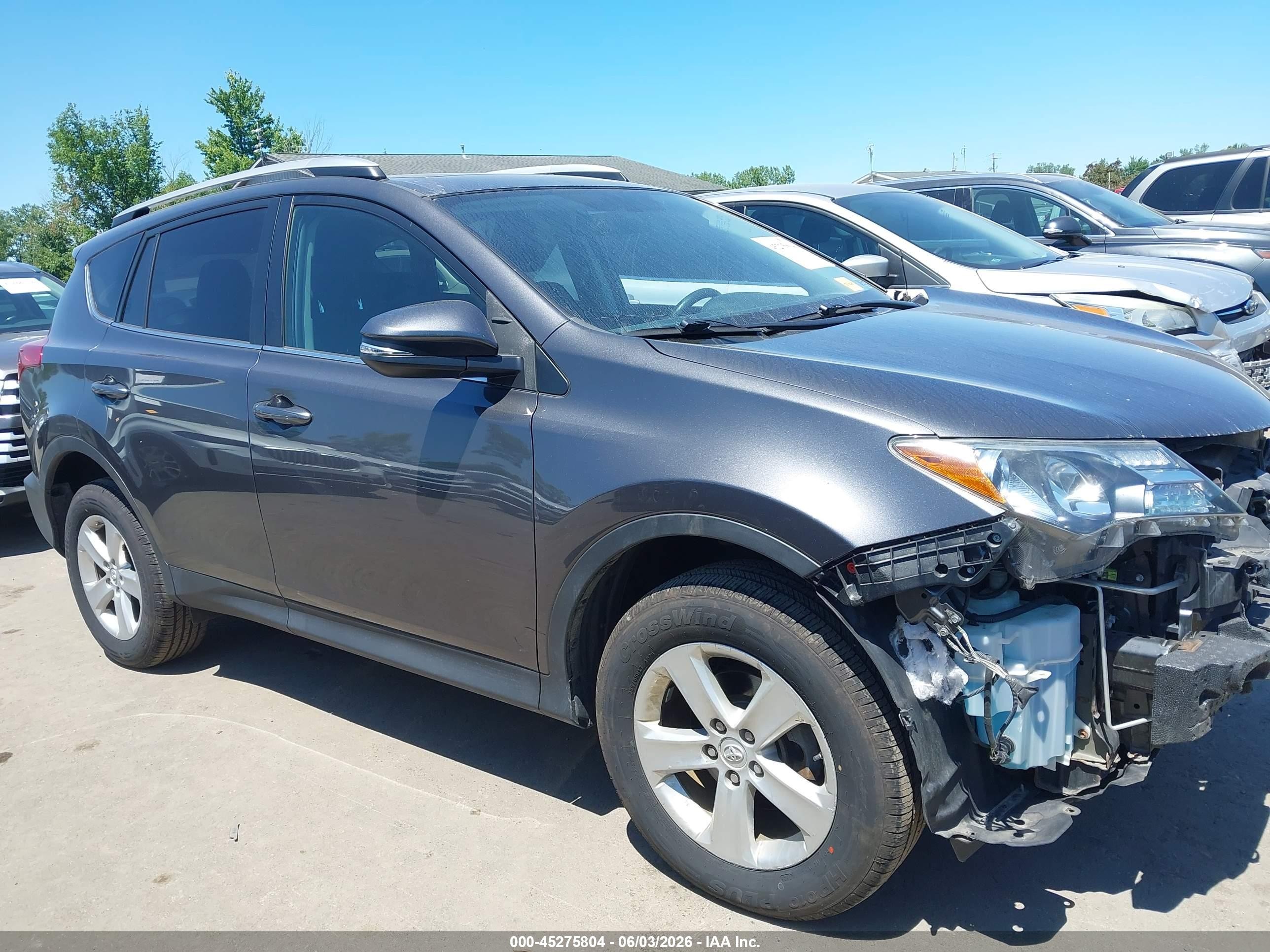 2013 Toyota Rav4 Xle Gray vin: 2T3RFREV3DW035051