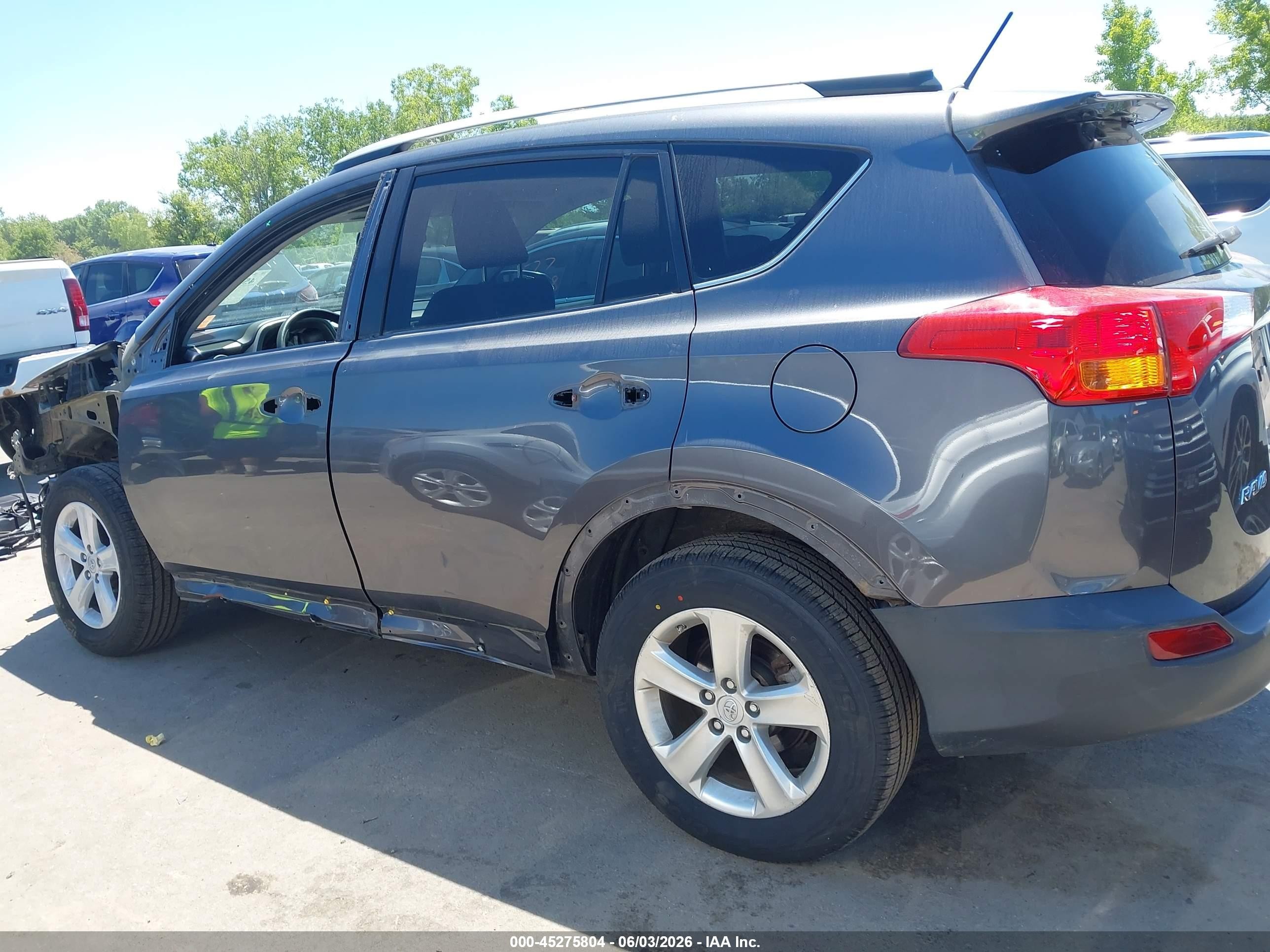 2013 Toyota Rav4 Xle Gray vin: 2T3RFREV3DW035051