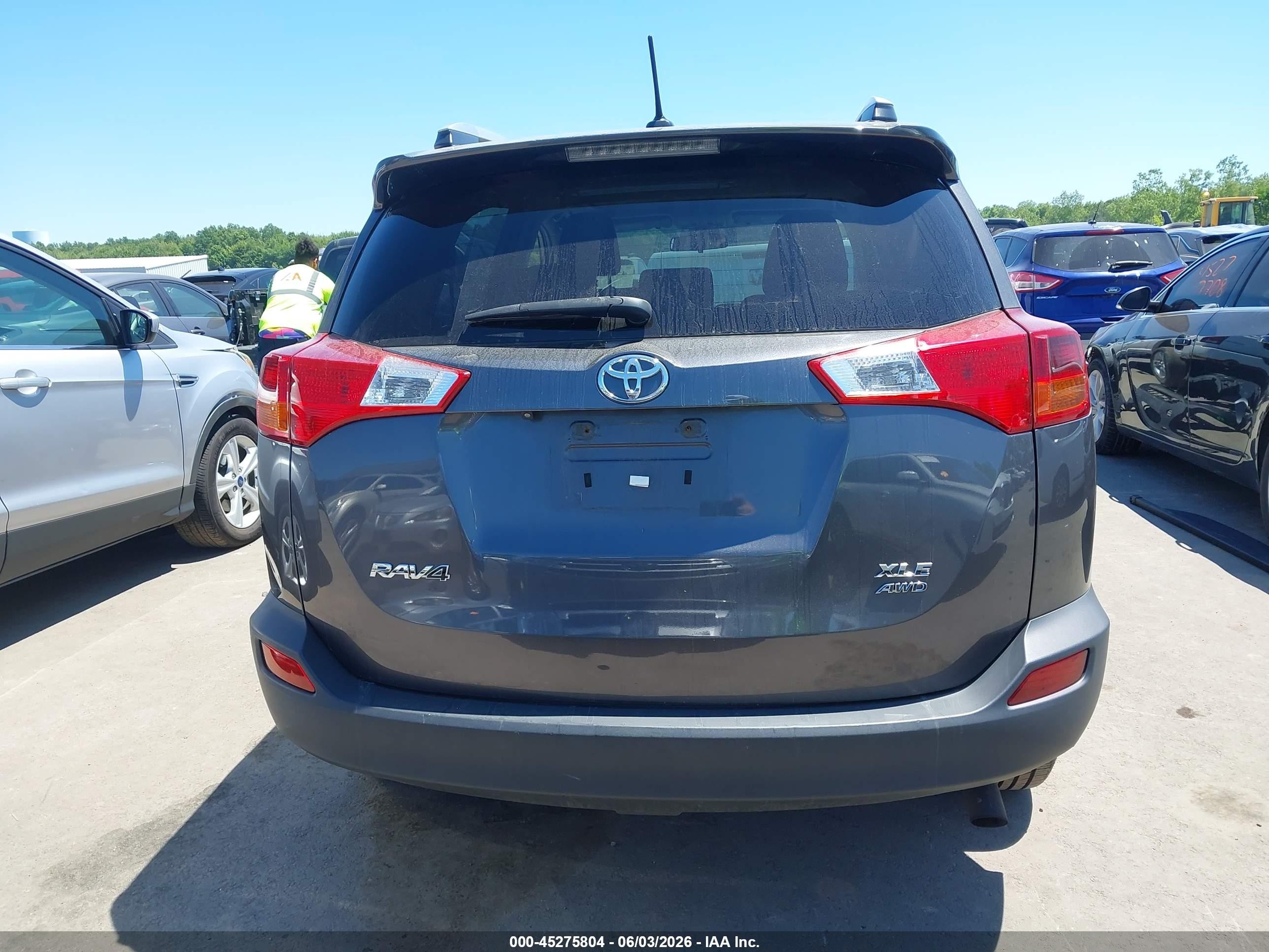 2013 Toyota Rav4 Xle Gray vin: 2T3RFREV3DW035051