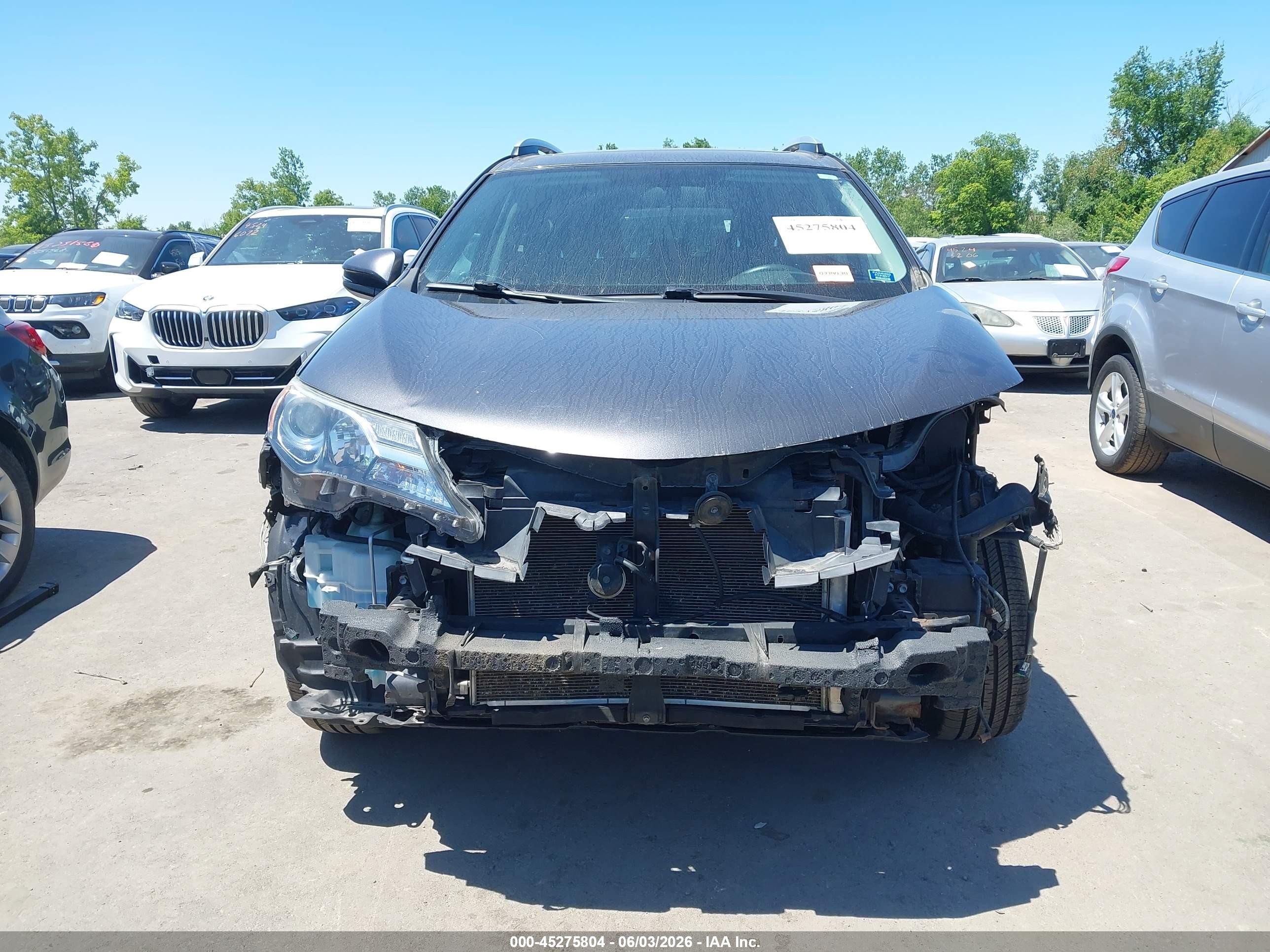 2013 Toyota Rav4 Xle Gray vin: 2T3RFREV3DW035051