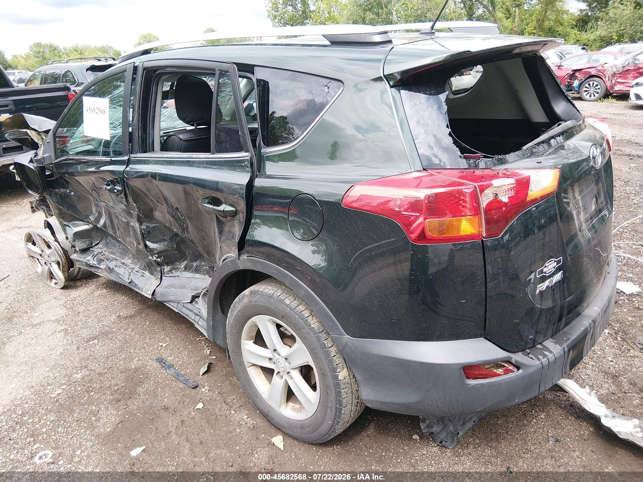 2013 Toyota Rav4 Xle Зеленый vin: 2T3RFREV3DW068034