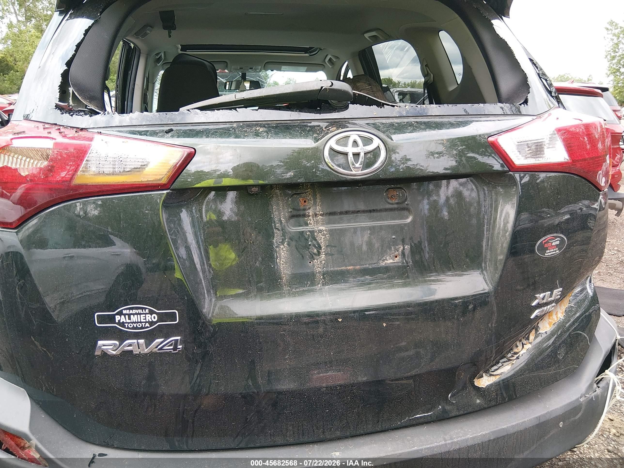 2013 Toyota Rav4 Xle Зеленый vin: 2T3RFREV3DW068034