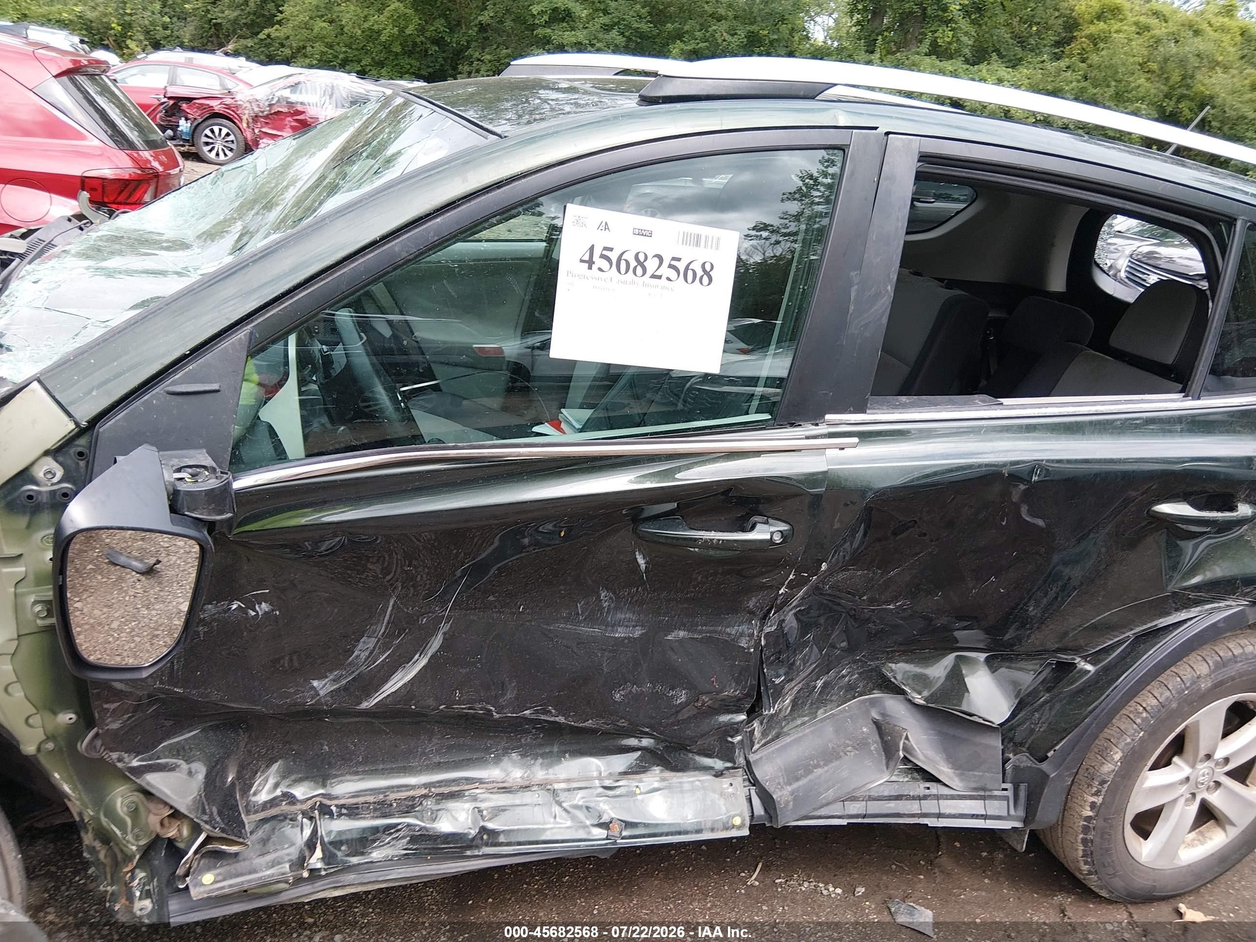 2013 Toyota Rav4 Xle Зеленый vin: 2T3RFREV3DW068034