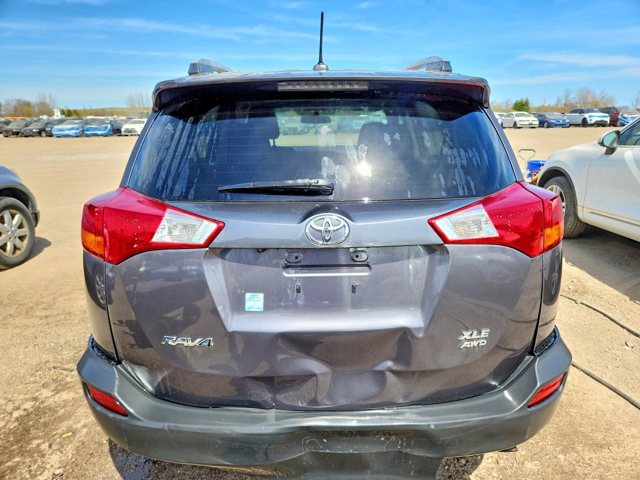 2013 Toyota Rav4 Xle Gray vin: 2T3RFREV3DW109777