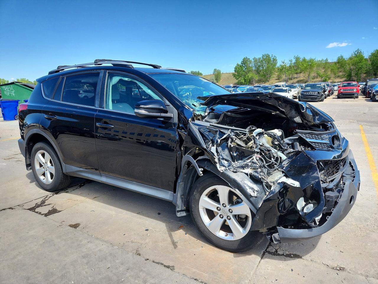 2014 Toyota Rav4 Xle Black vin: 2T3RFREV3EW147415