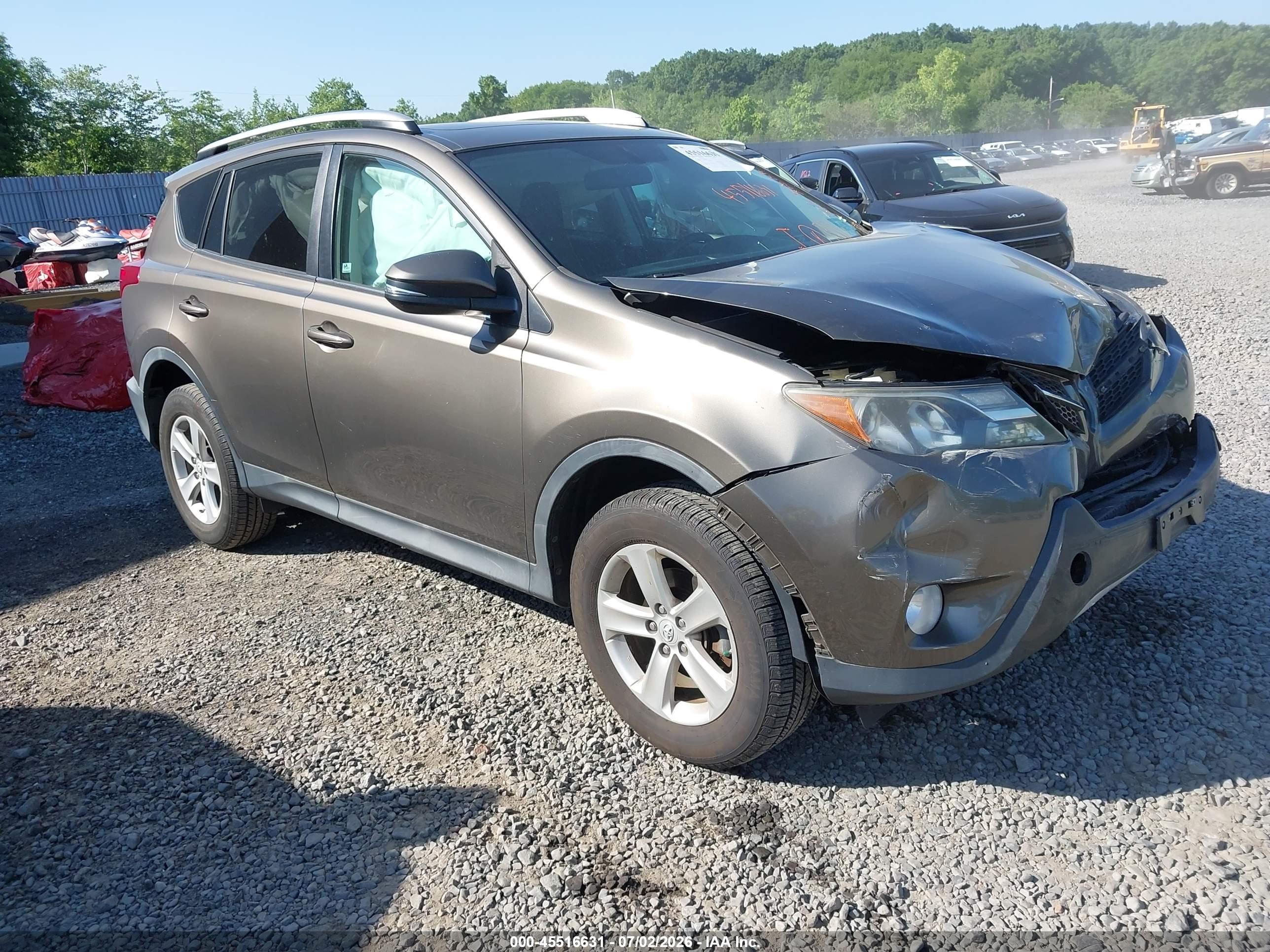 2014 Toyota Rav4 Xle Gray vin: 2T3RFREV3EW148998