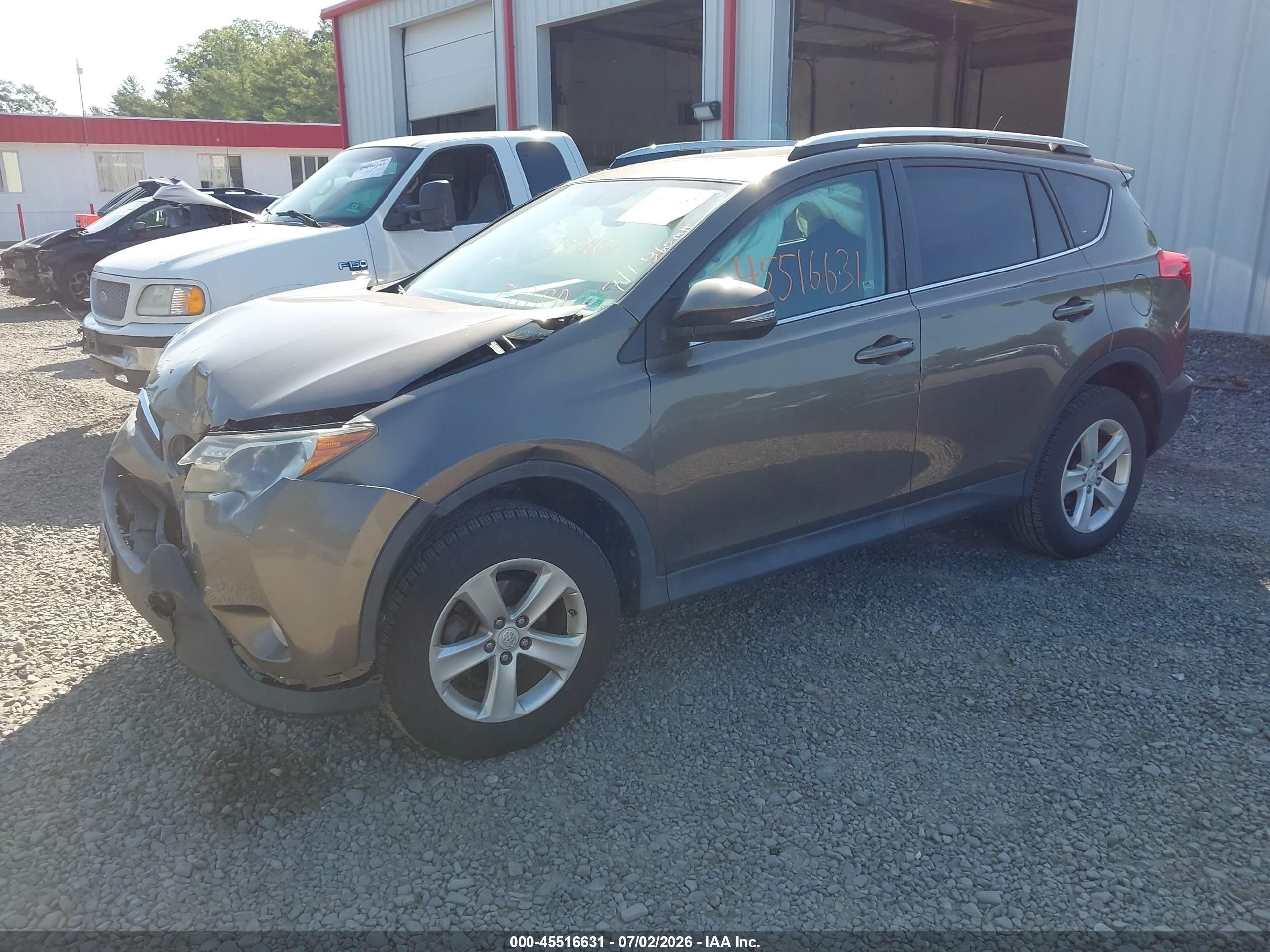 2014 Toyota Rav4 Xle Gray vin: 2T3RFREV3EW148998