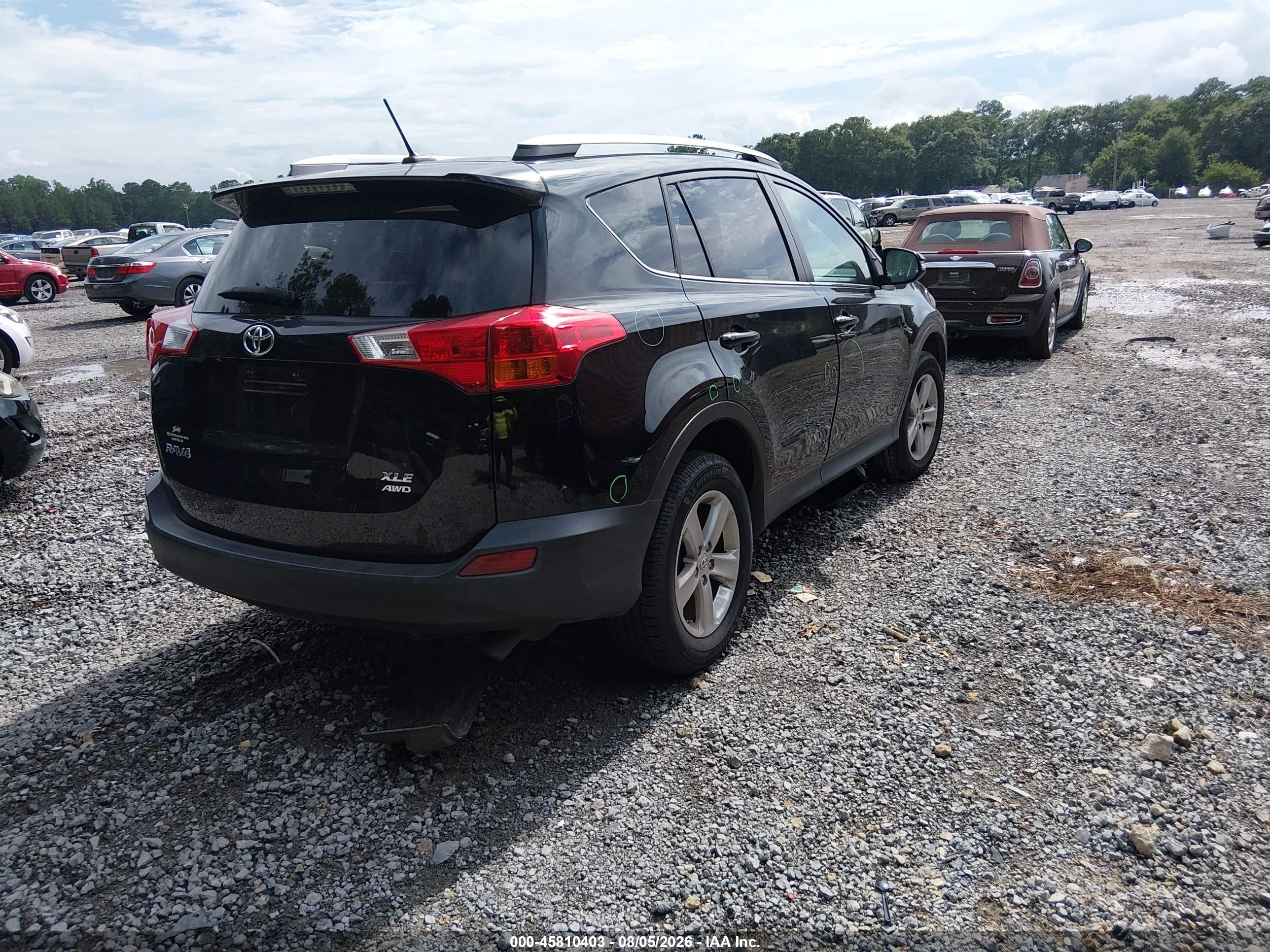 2014 Toyota Rav4 Xle Black vin: 2T3RFREV3EW152193