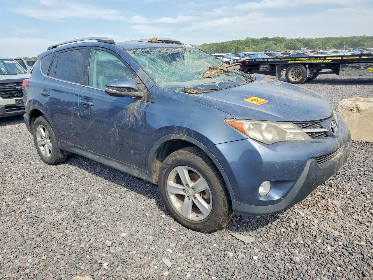 2014 Toyota Rav4 Xle Blue vin: 2T3RFREV3EW205037