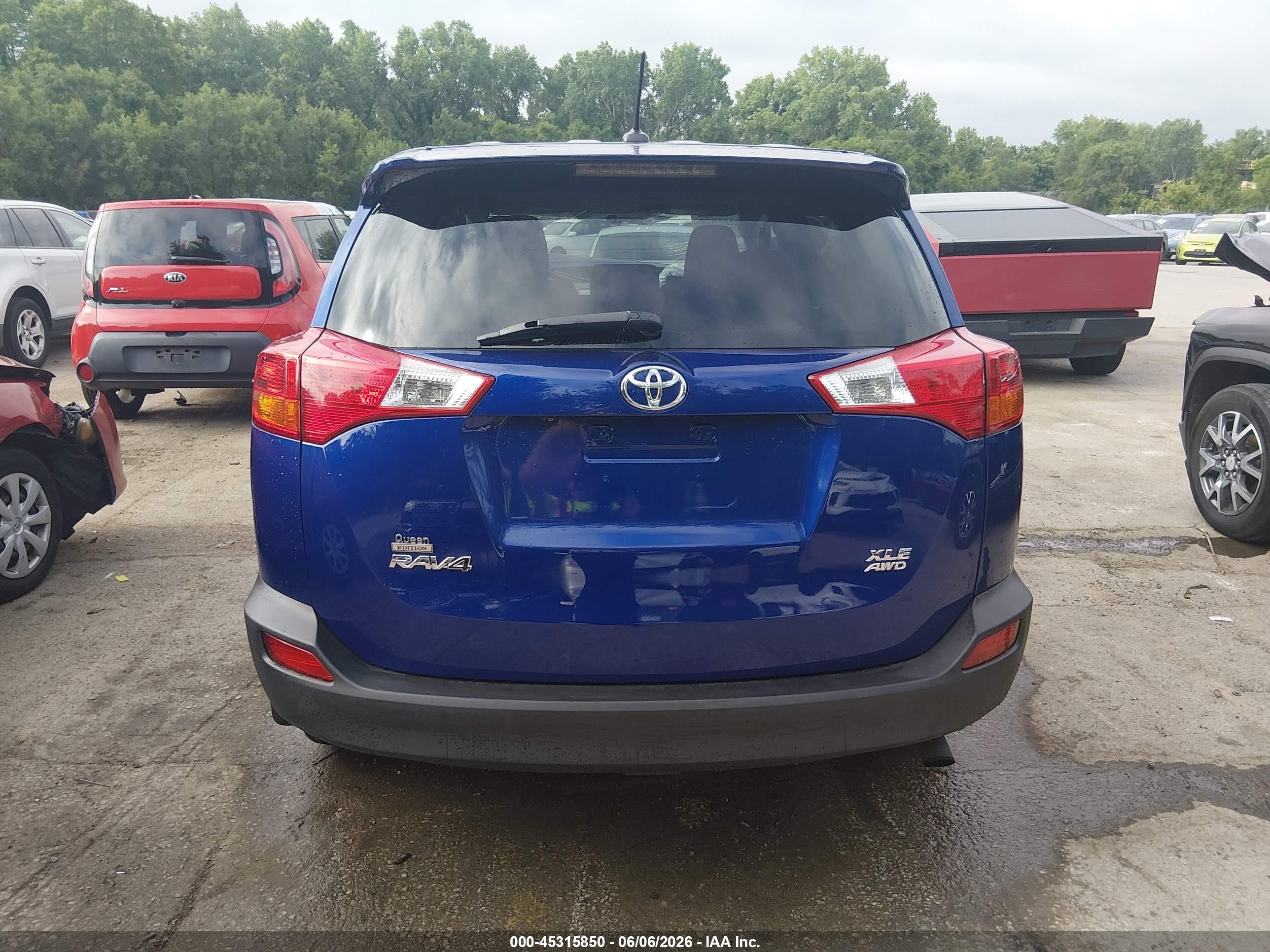 2015 Toyota Rav4 Xle Blue vin: 2T3RFREV3FW237004