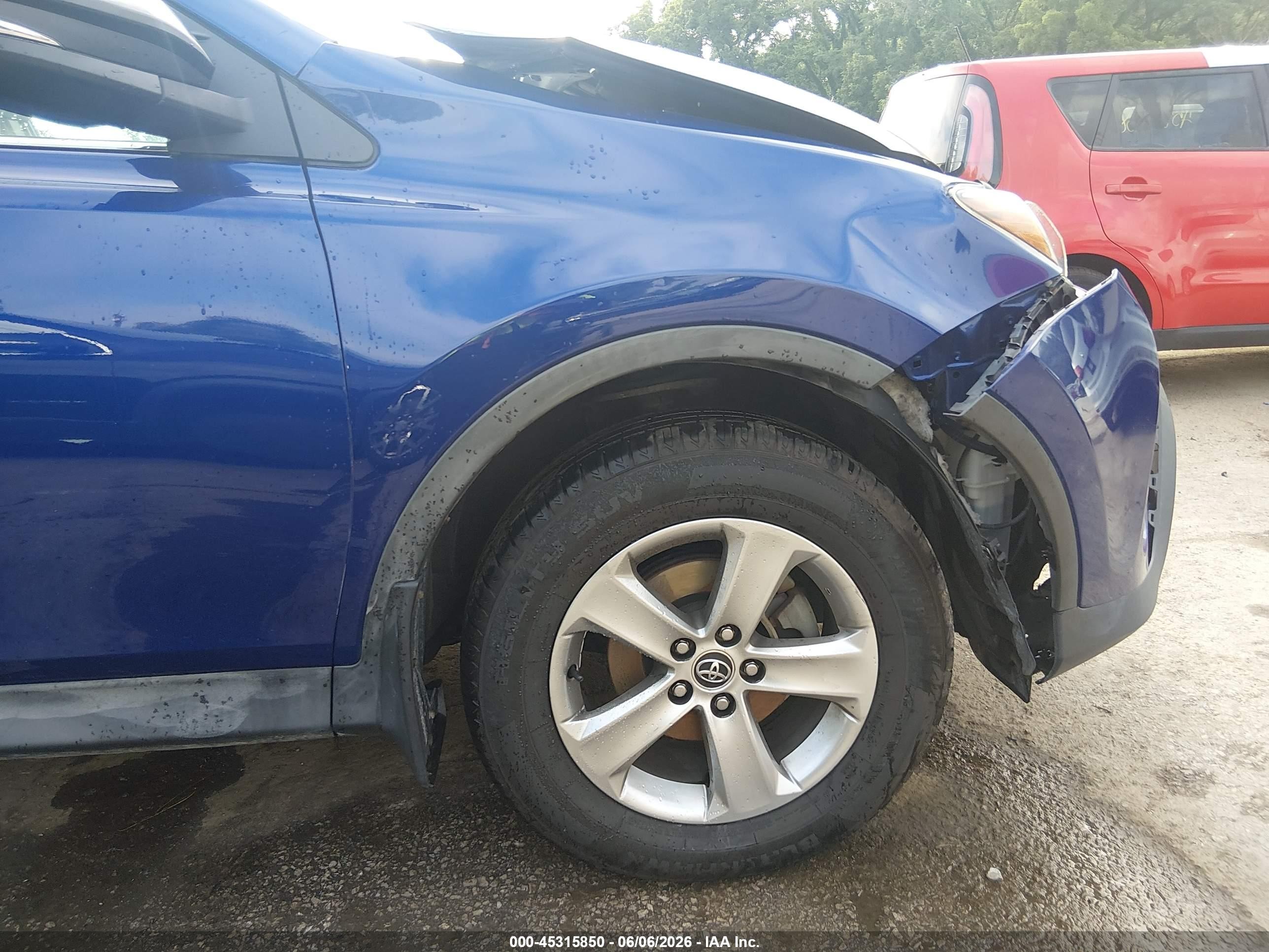 2015 Toyota Rav4 Xle Blue vin: 2T3RFREV3FW237004