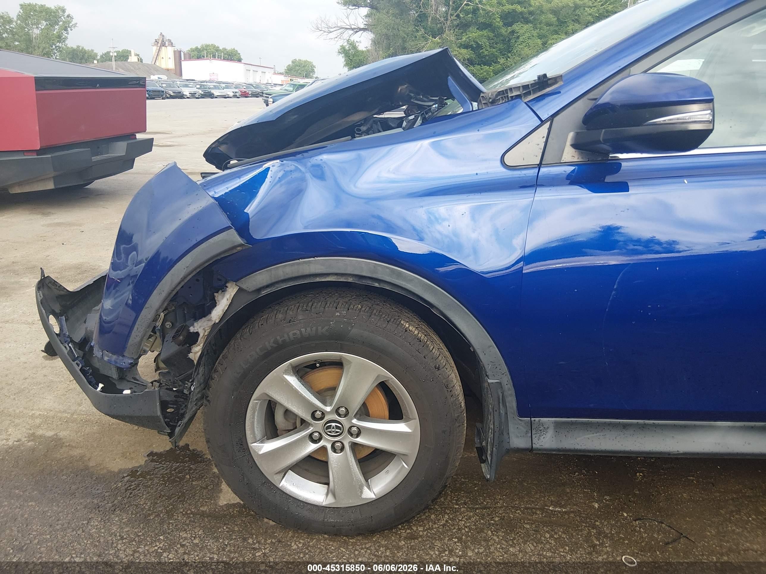 2015 Toyota Rav4 Xle Blue vin: 2T3RFREV3FW237004