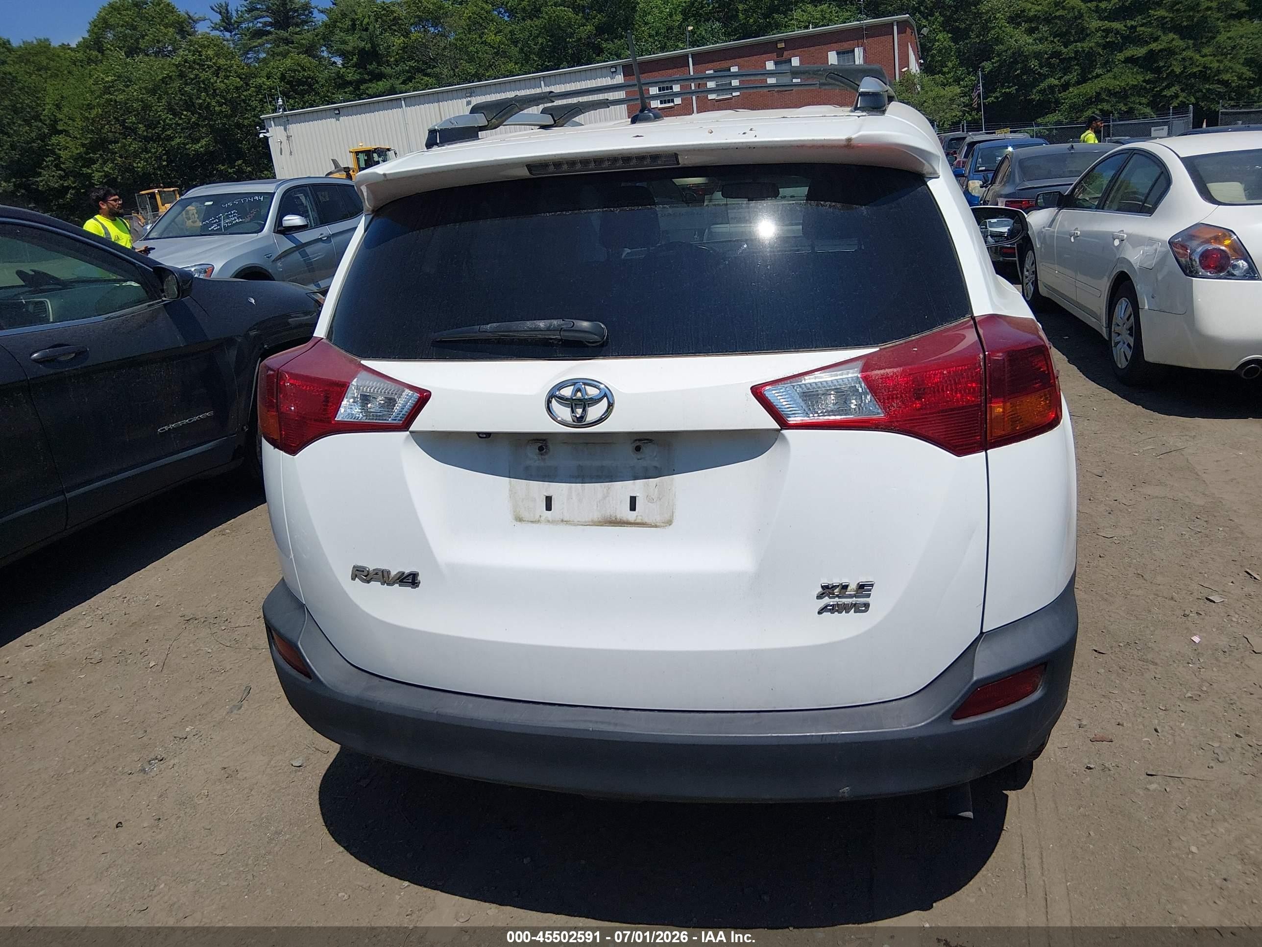 2015 Toyota Rav4 Xle White vin: 2T3RFREV3FW258273