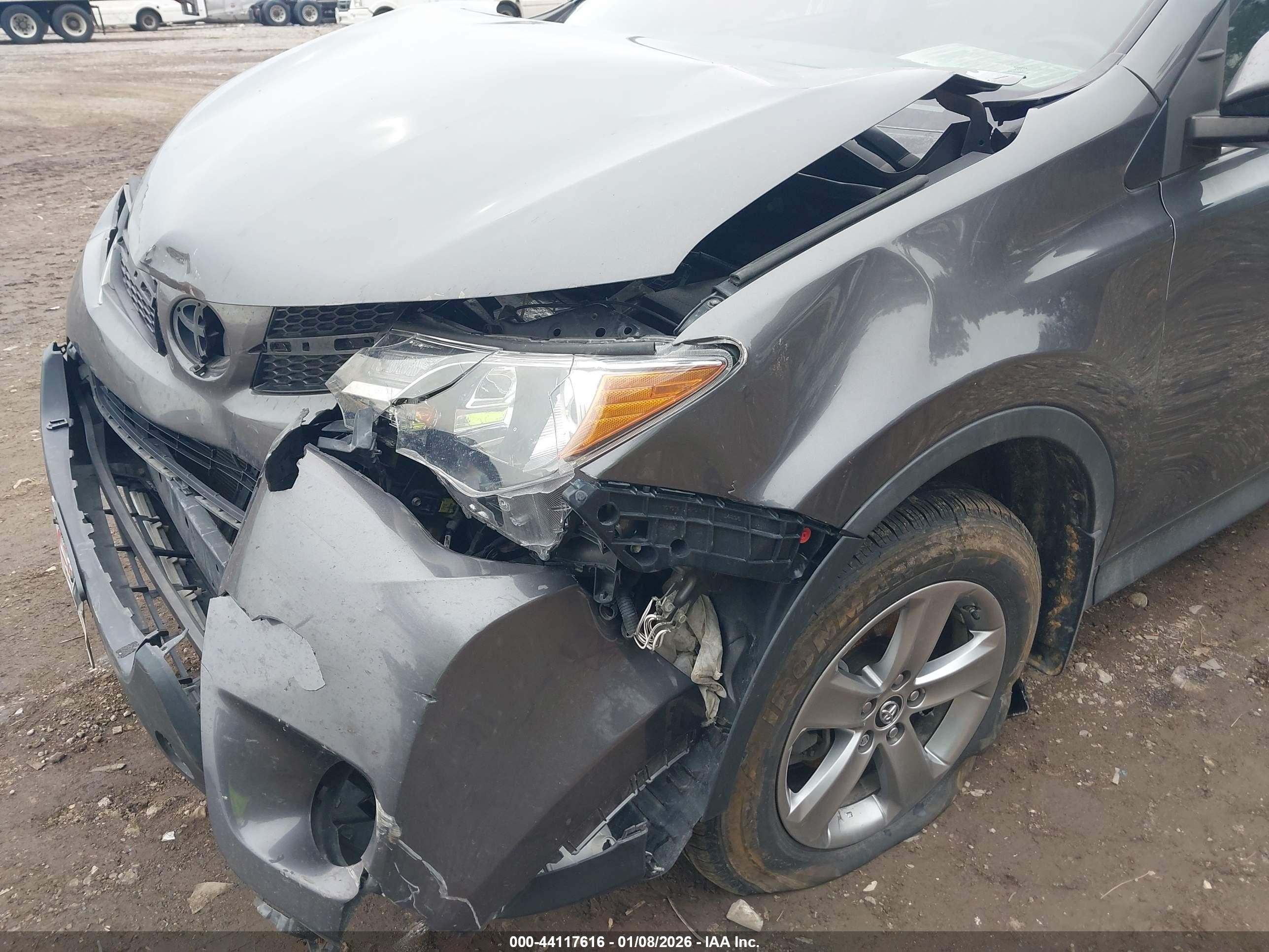 2015 Toyota Rav4 Xle Gray vin: 2T3RFREV3FW259391