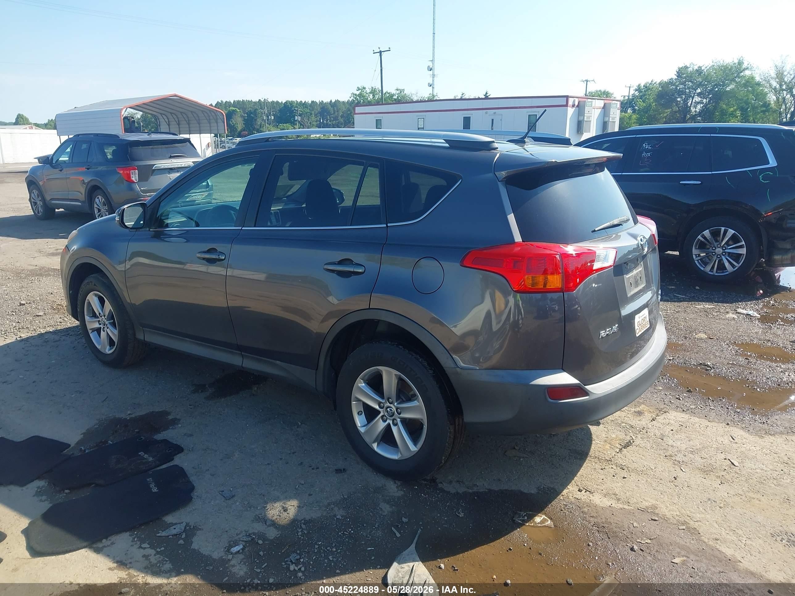 2015 Toyota Rav4 Xle Серый vin: 2T3RFREV3FW302157