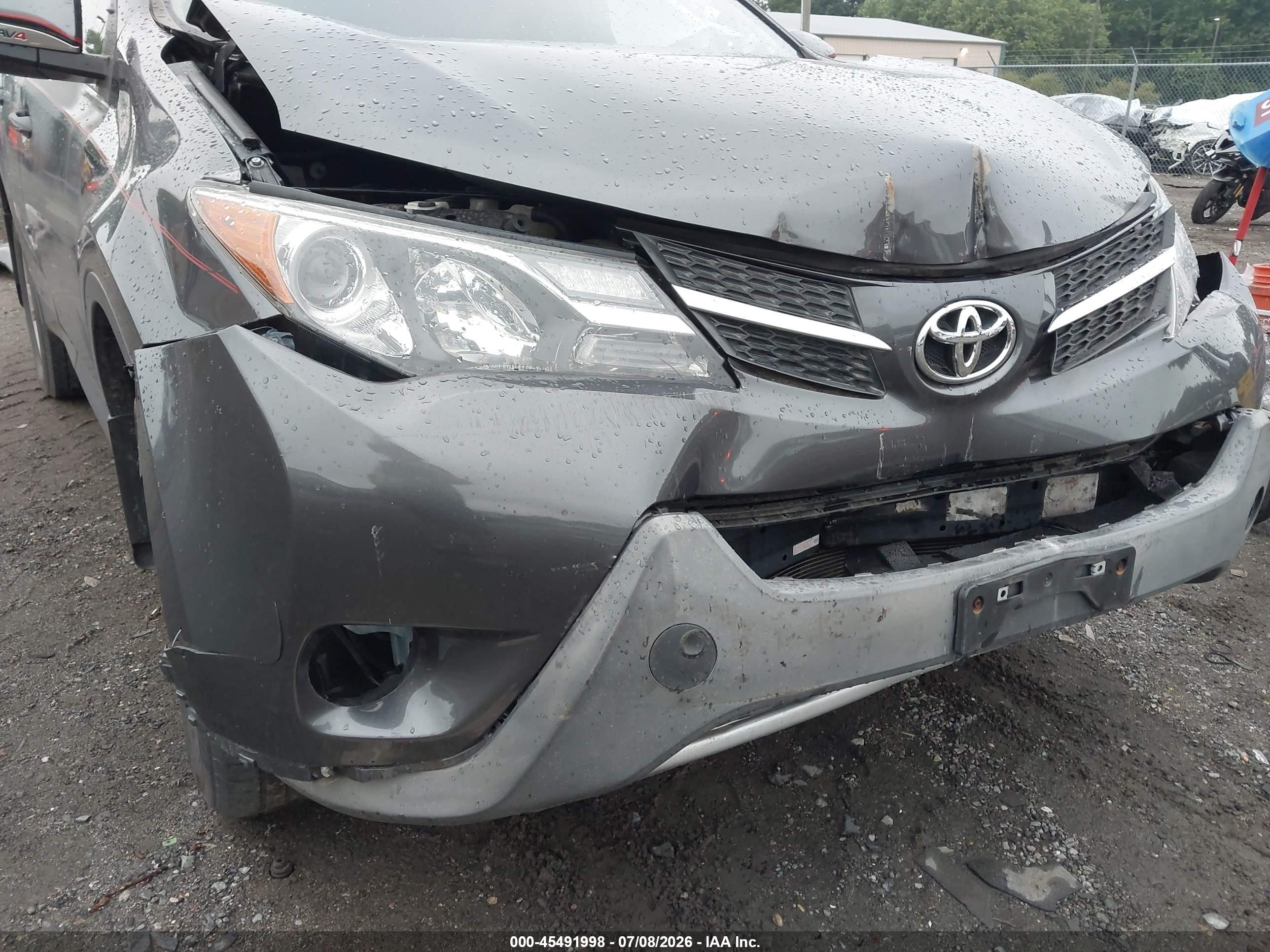 2015 Toyota Rav4 Xle Gray vin: 2T3RFREV3FW334395