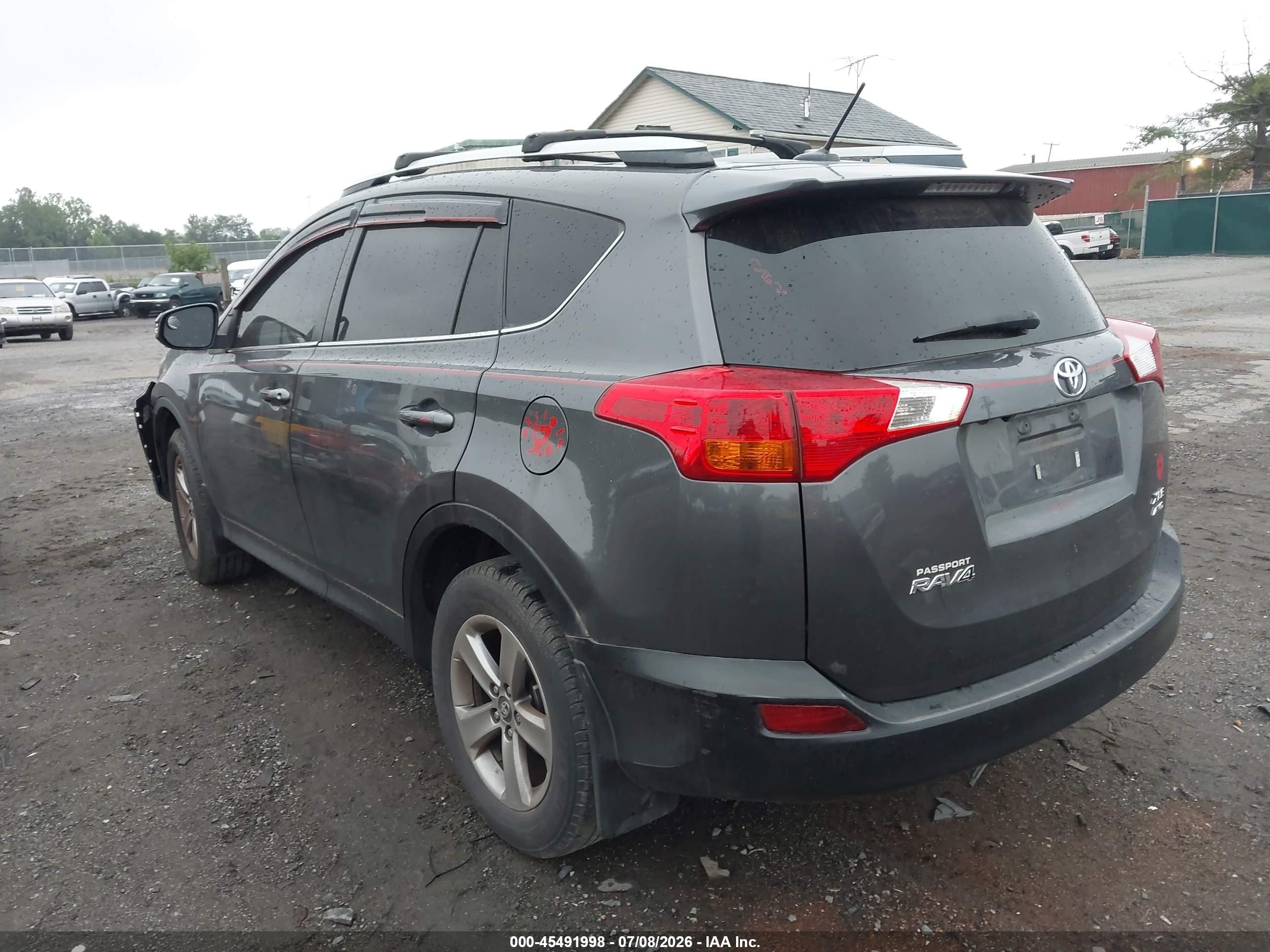 2015 Toyota Rav4 Xle Gray vin: 2T3RFREV3FW334395