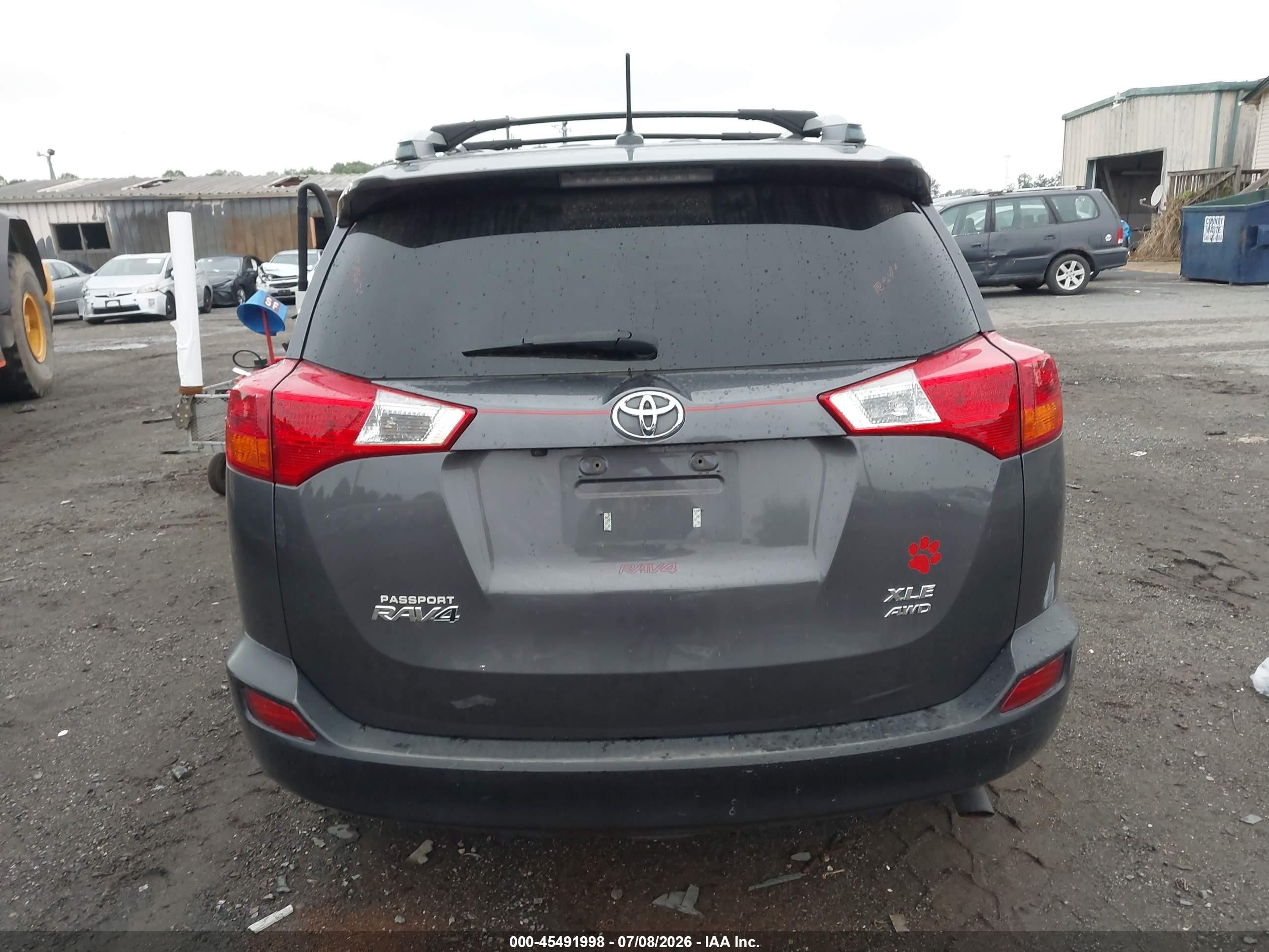 2015 Toyota Rav4 Xle Gray vin: 2T3RFREV3FW334395