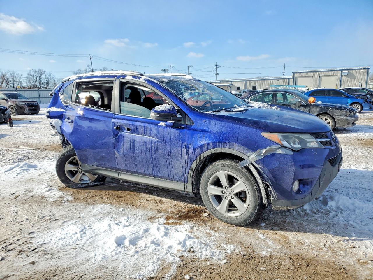 2015 Toyota Rav4 Xle Blue vin: 2T3RFREV3FW370961