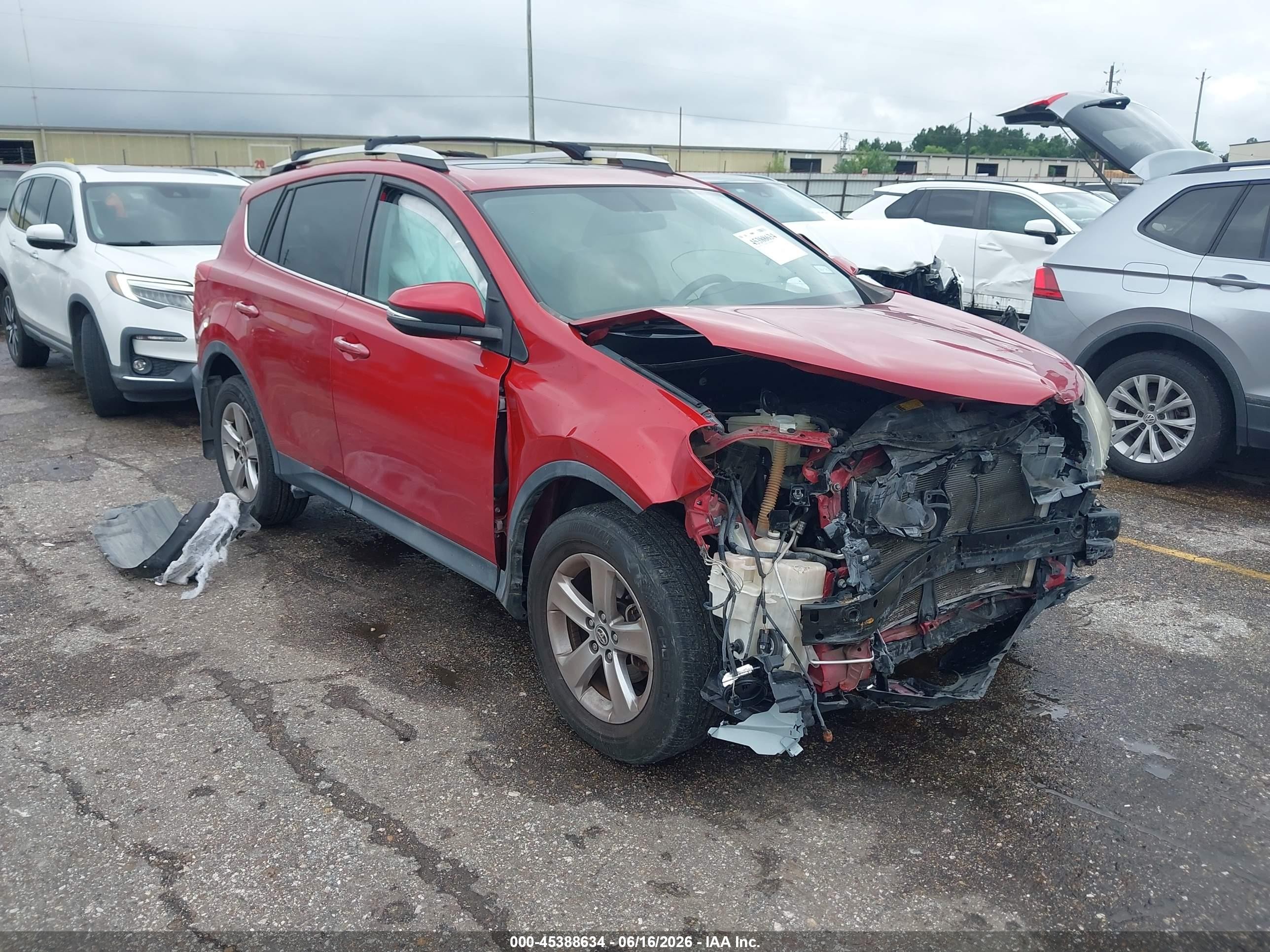 2015 Toyota Rav4 Xle Red vin: 2T3RFREV3FW376579