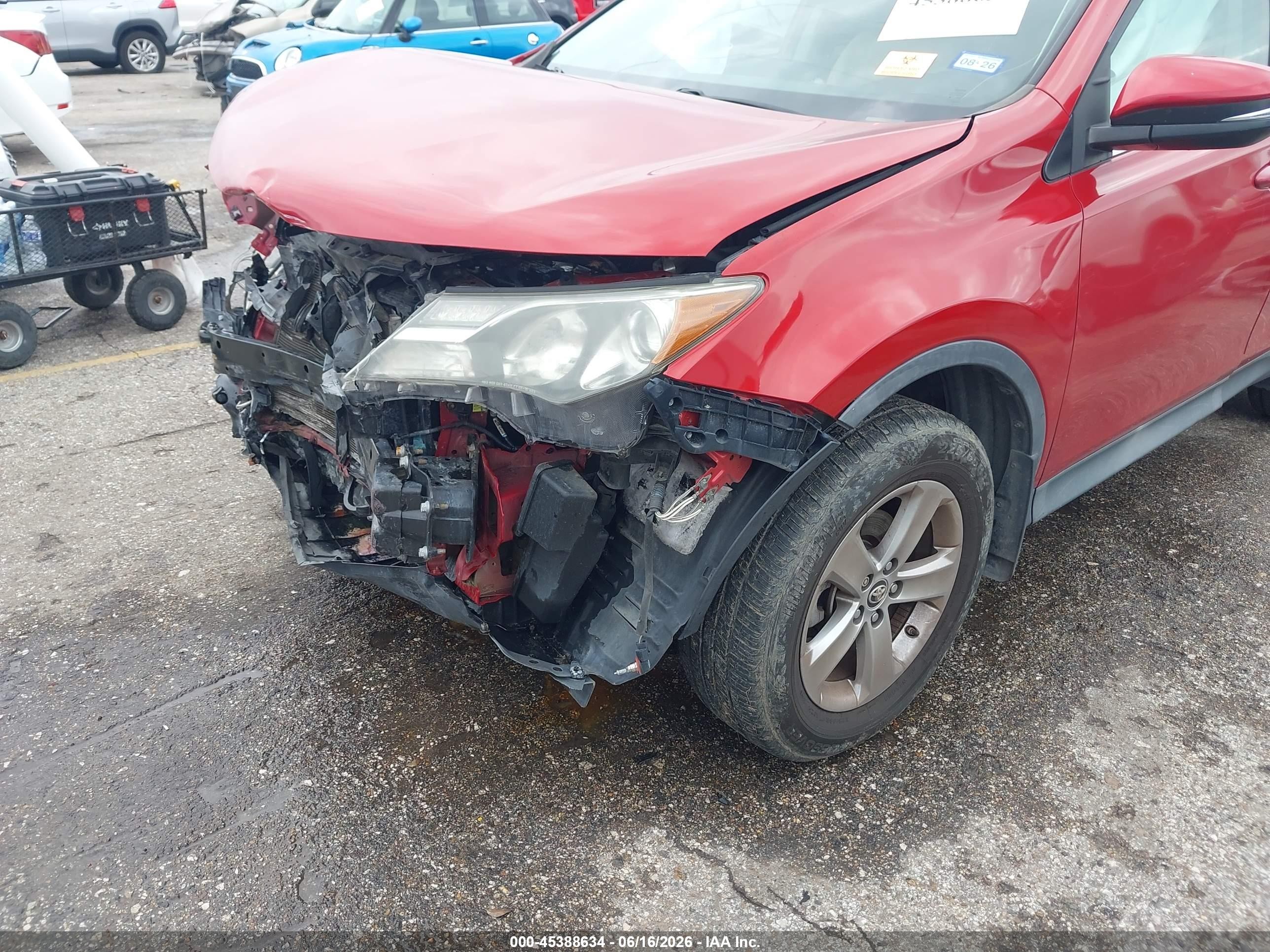 2015 Toyota Rav4 Xle Red vin: 2T3RFREV3FW376579