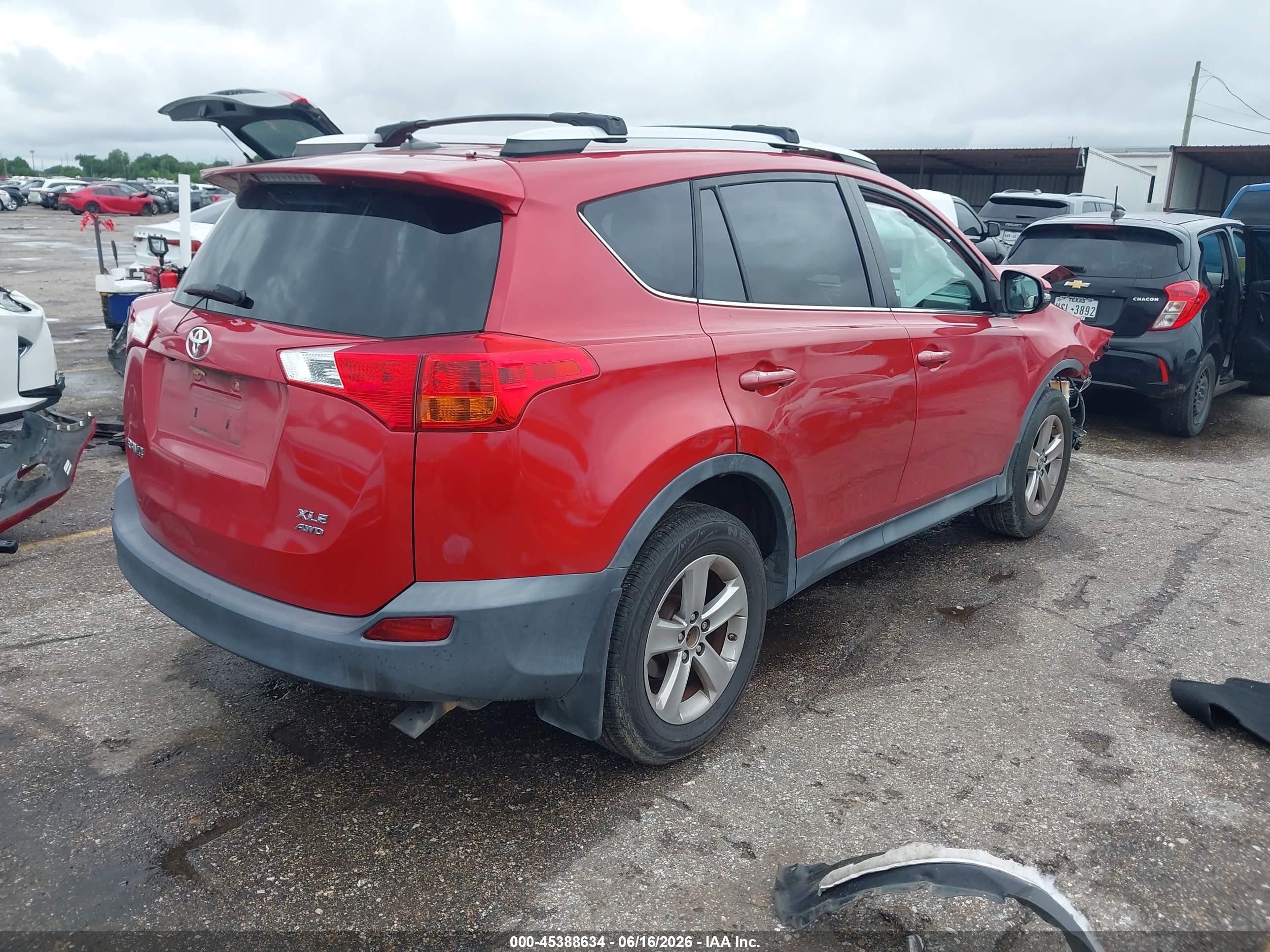 2015 Toyota Rav4 Xle Red vin: 2T3RFREV3FW376579