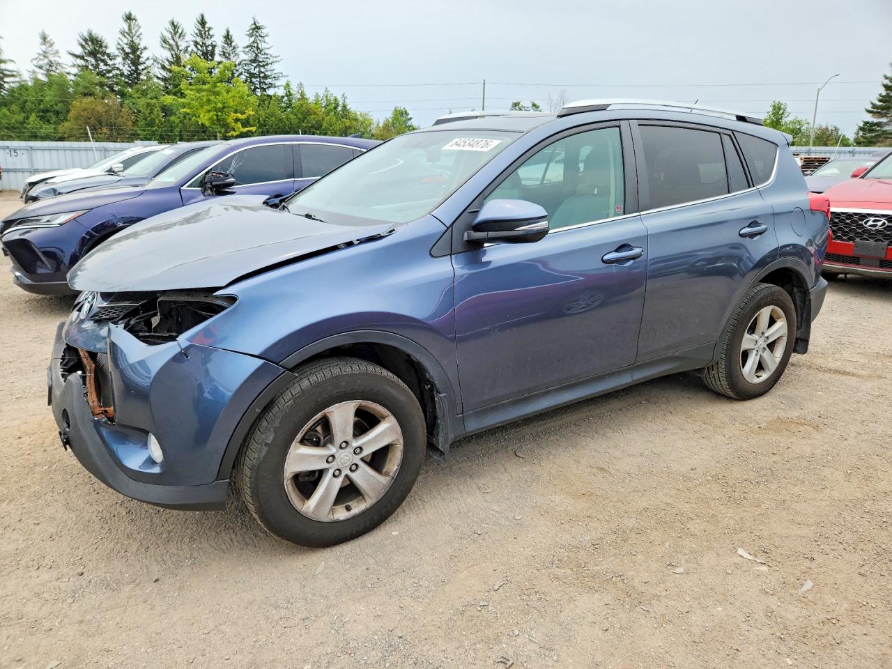 2013 Toyota Rav4 Xle Blue vin: 2T3RFREV4DW071184