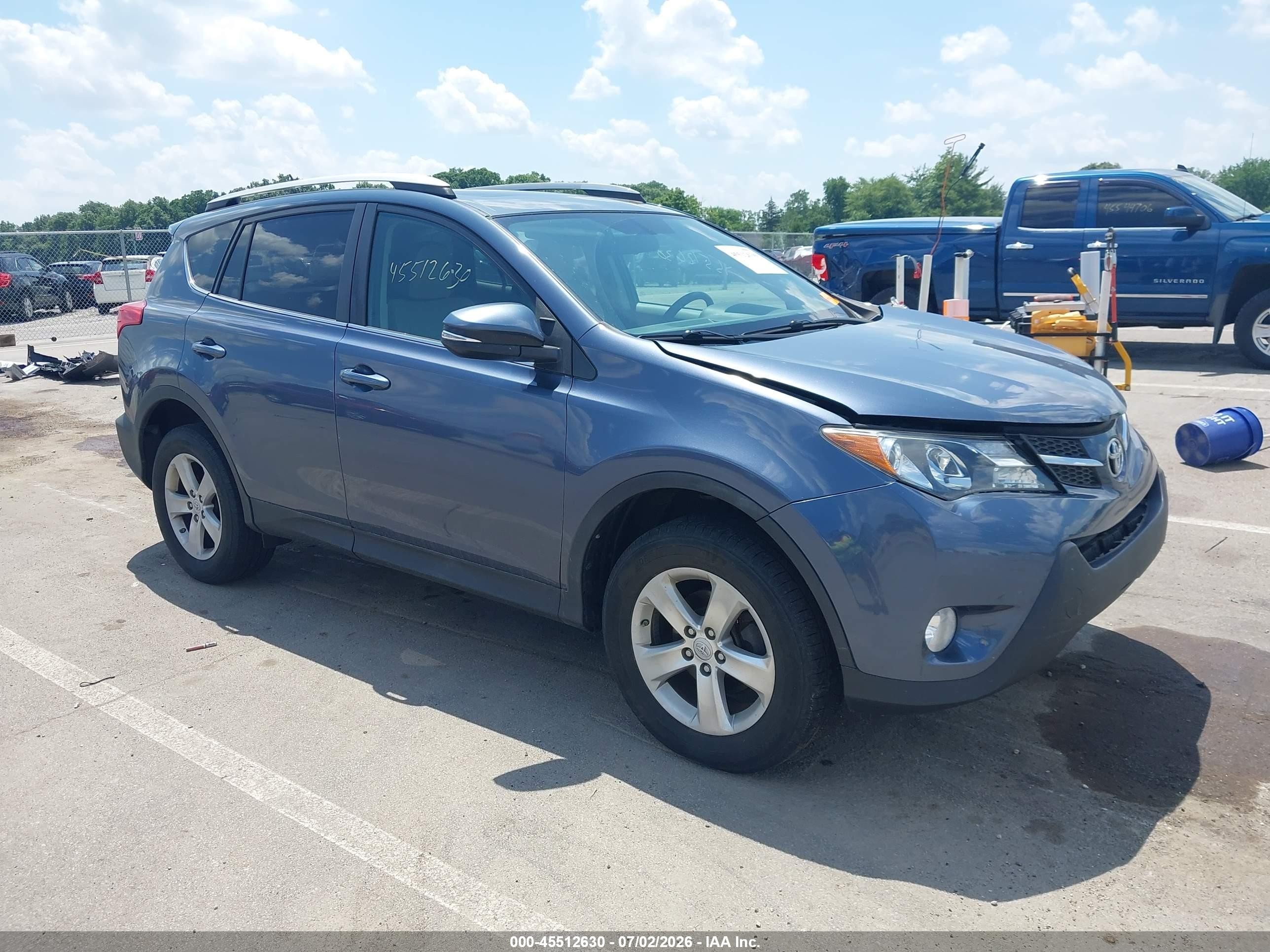2013 Toyota Rav4 Xle Blue vin: 2T3RFREV4DW072898