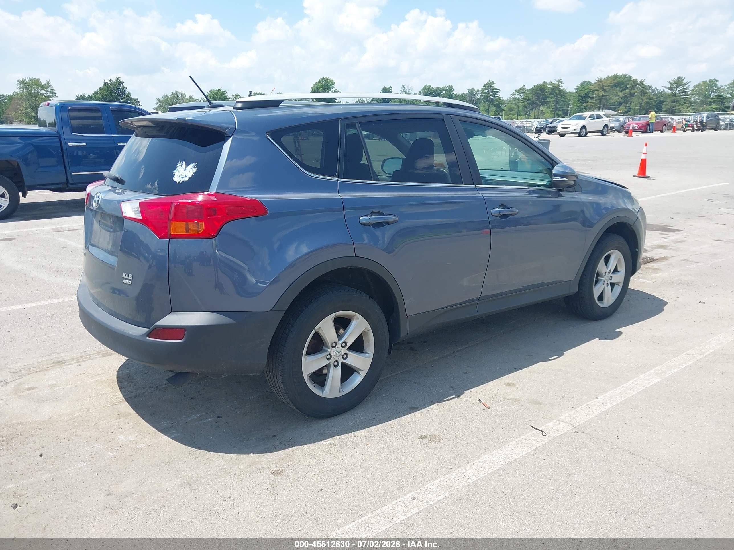 2013 Toyota Rav4 Xle Blue vin: 2T3RFREV4DW072898