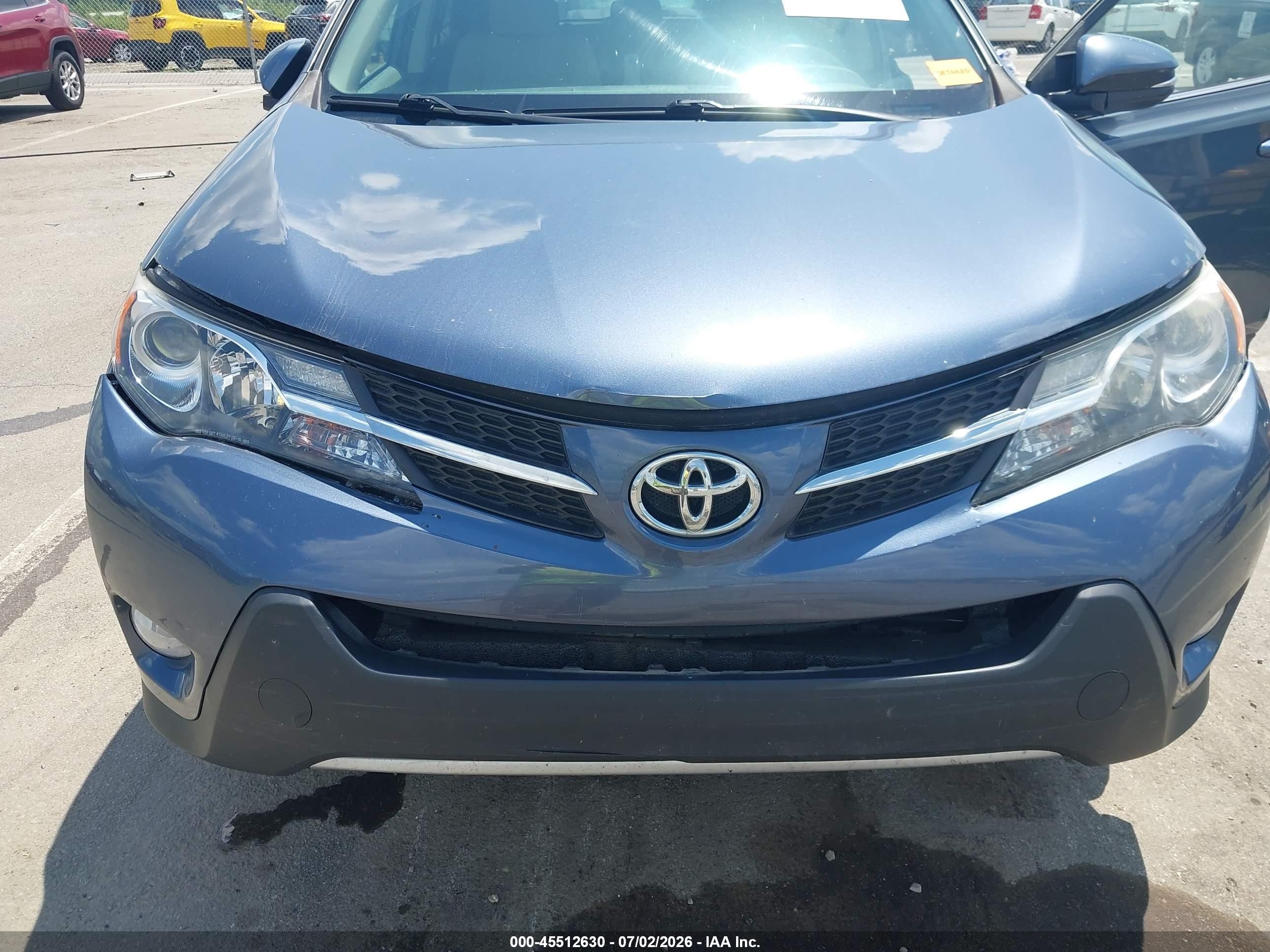2013 Toyota Rav4 Xle Blue vin: 2T3RFREV4DW072898