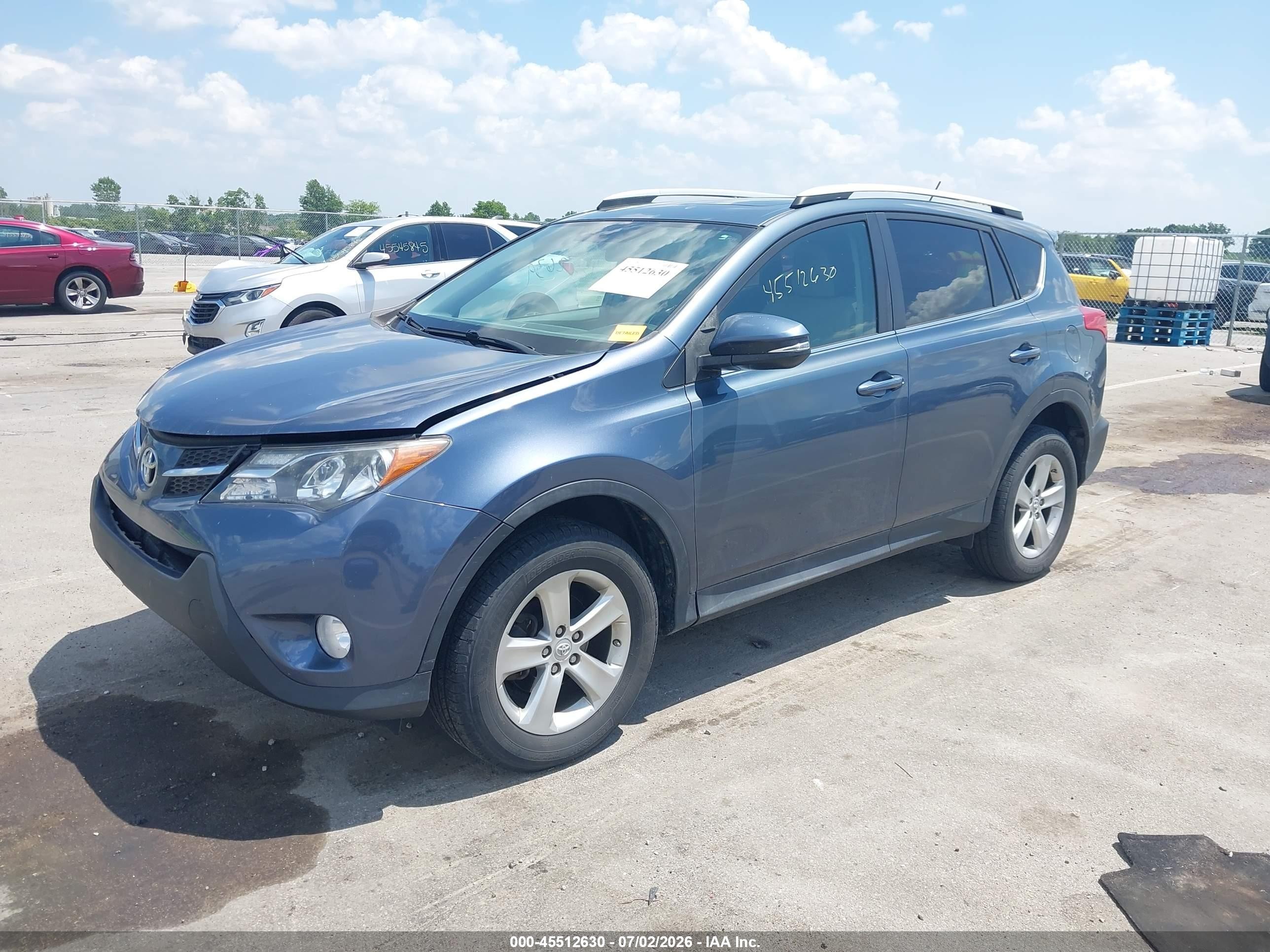 2013 Toyota Rav4 Xle Blue vin: 2T3RFREV4DW072898