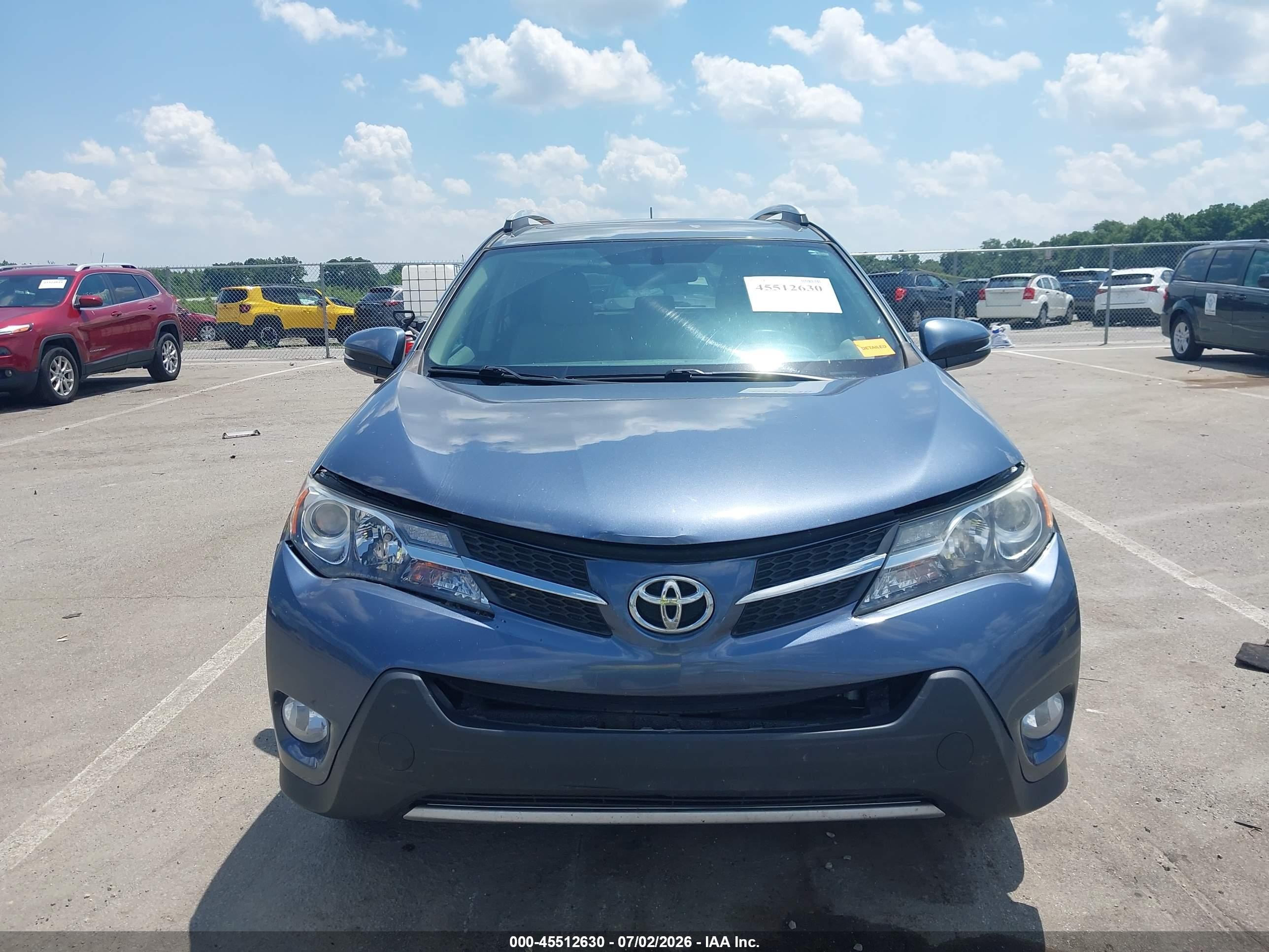 2013 Toyota Rav4 Xle Blue vin: 2T3RFREV4DW072898