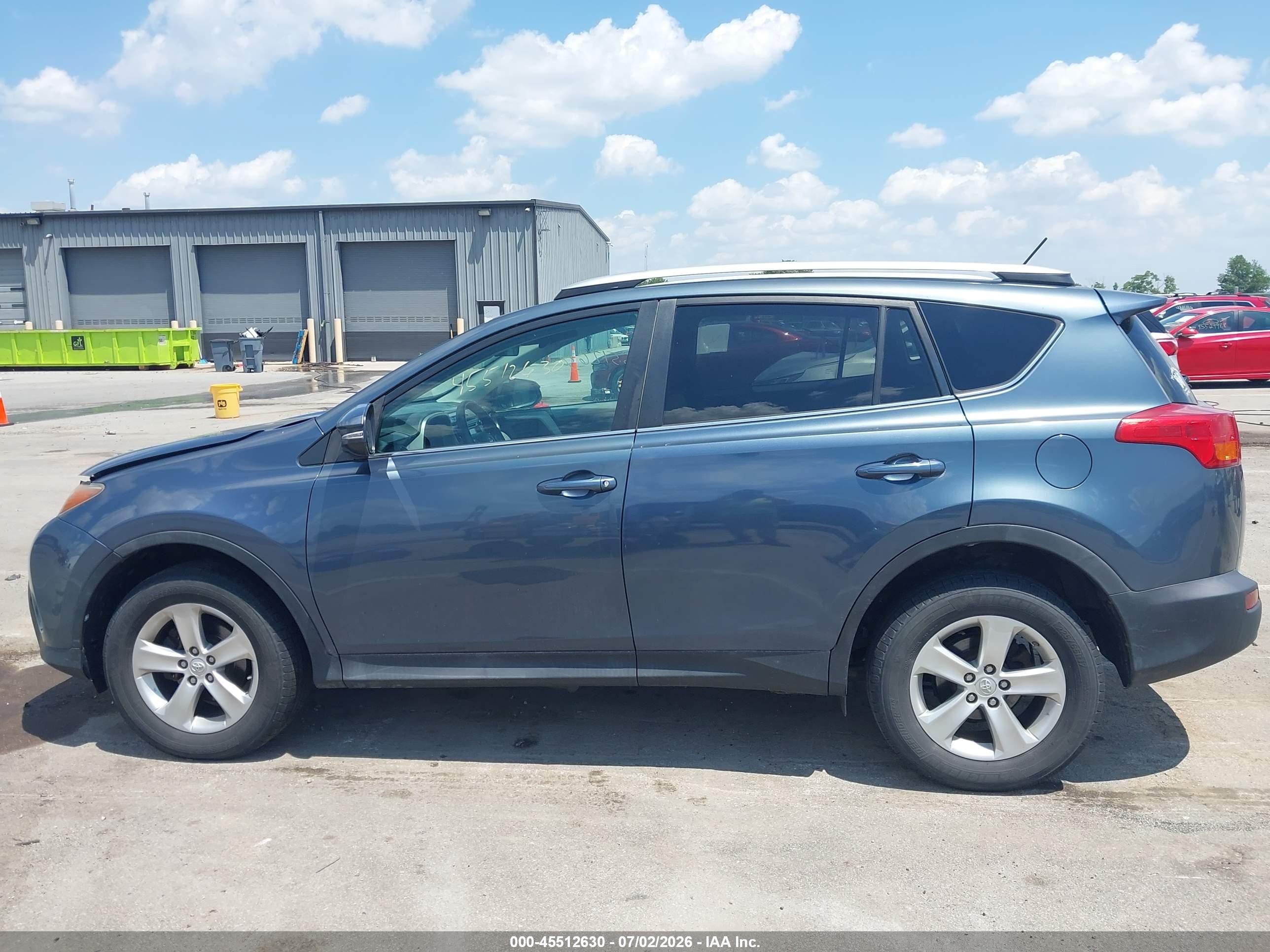 2013 Toyota Rav4 Xle Blue vin: 2T3RFREV4DW072898