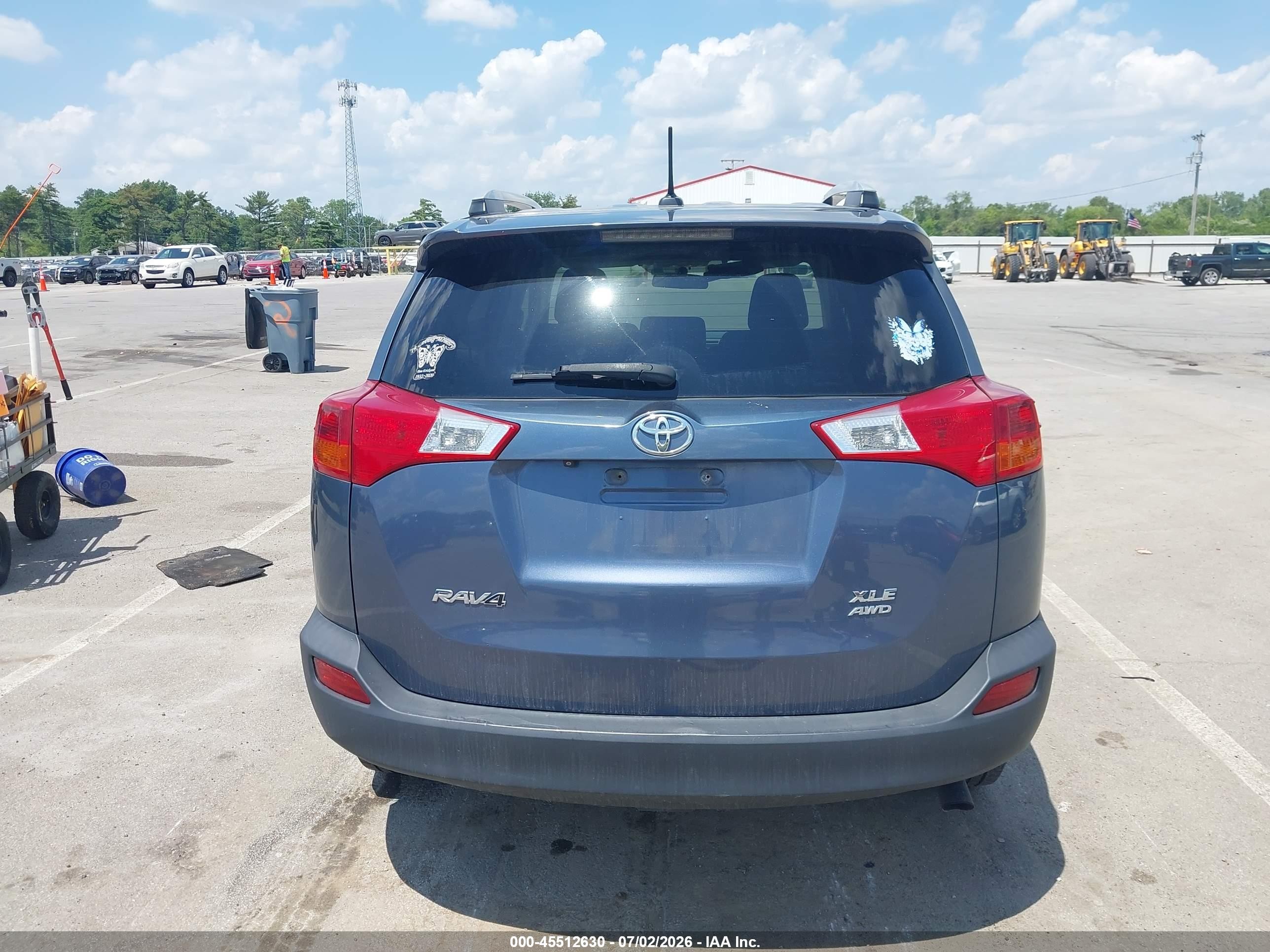 2013 Toyota Rav4 Xle Blue vin: 2T3RFREV4DW072898