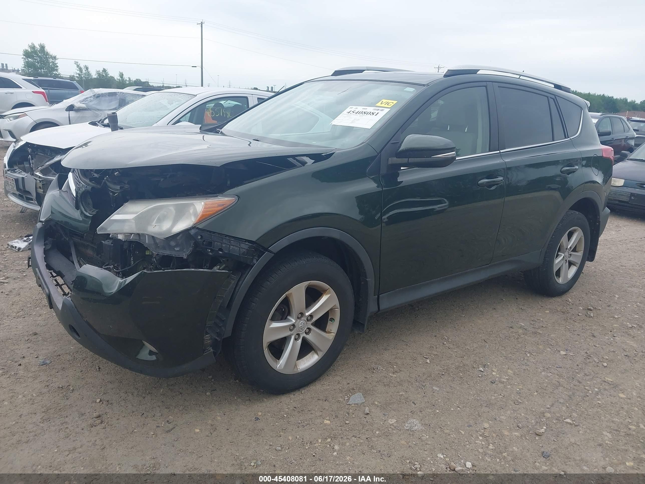 2013 Toyota Rav4 Xle Зеленый vin: 2T3RFREV4DW081830